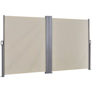Toldo Lateral Retrátil 600x160cm Bege - Proteção UV+50 para Jardim e Terraço