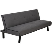 Sofá-cama 3 Lugares Cinza 170x76x72,5cm - Design 2 em 1 Dobrável