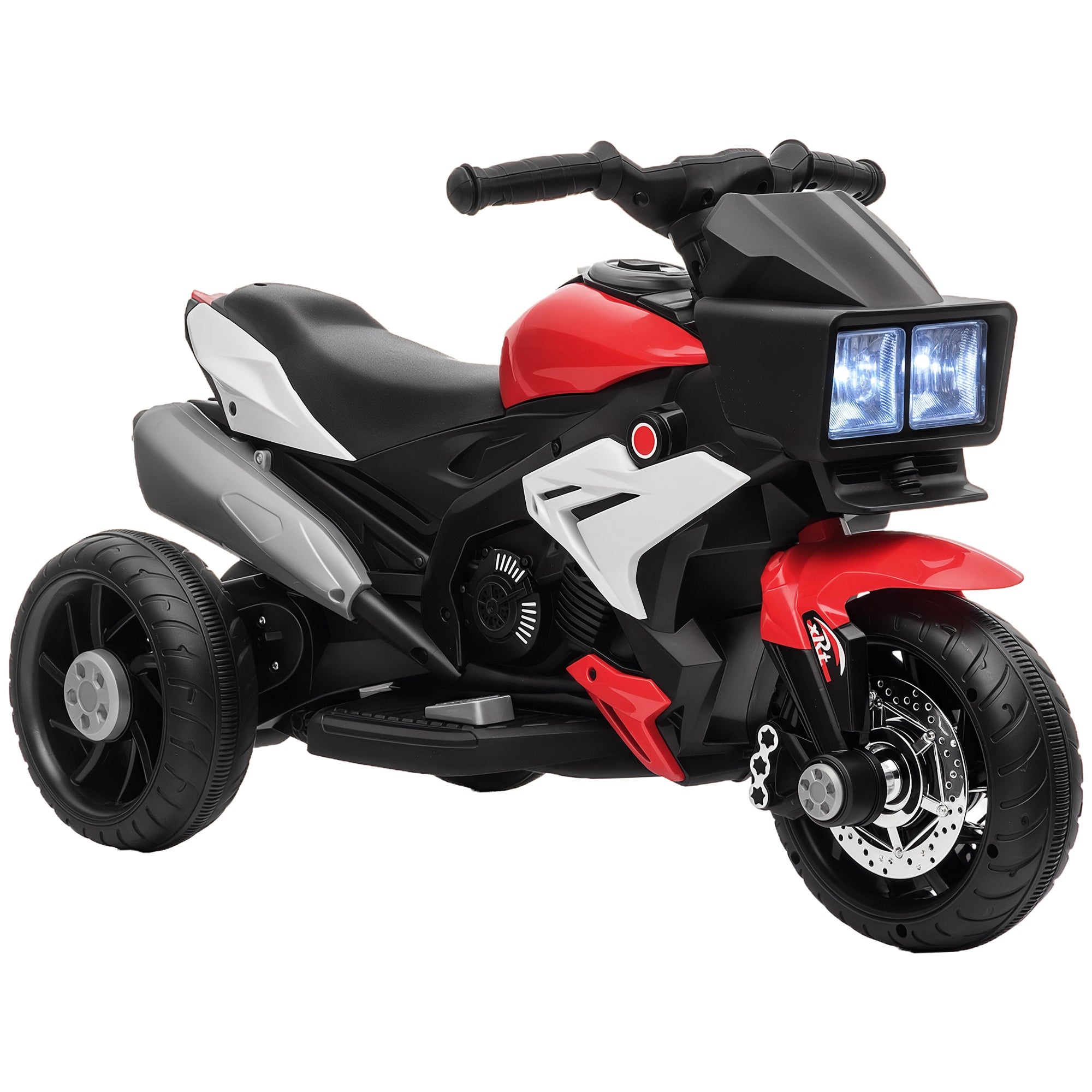 Triciclo Infantil com Pedal Vermelho e Preto 86x42x52cm