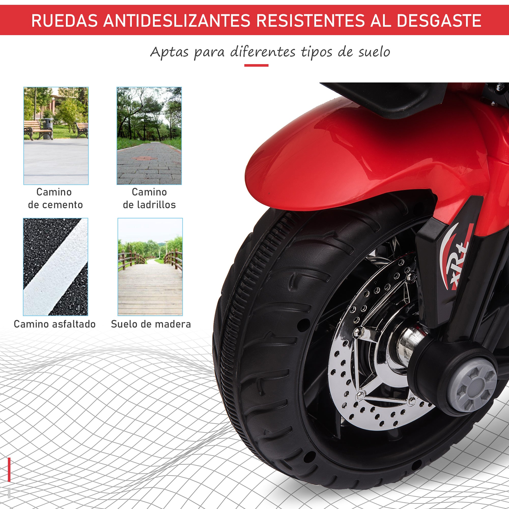 Triciclo Infantil com Pedal Vermelho e Preto 86x42x52cm