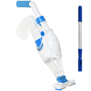 Aspirador de Piscina Elétrico Autônomo 161x20x17 cm Azul e Branco