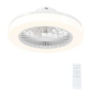 Ventoinha de Teto com Luz LED Ø46x16 cm - Branco