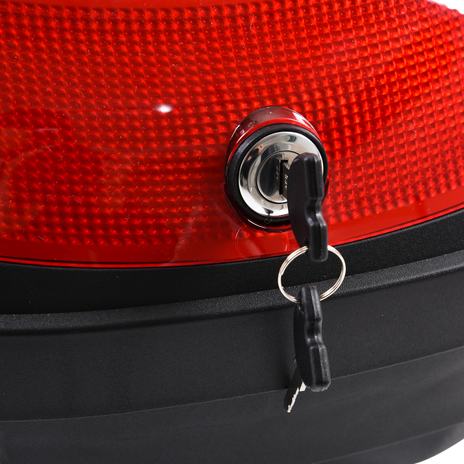 Mala para Motocicleta 48L Preto e Vermelho 59x43x33 cm