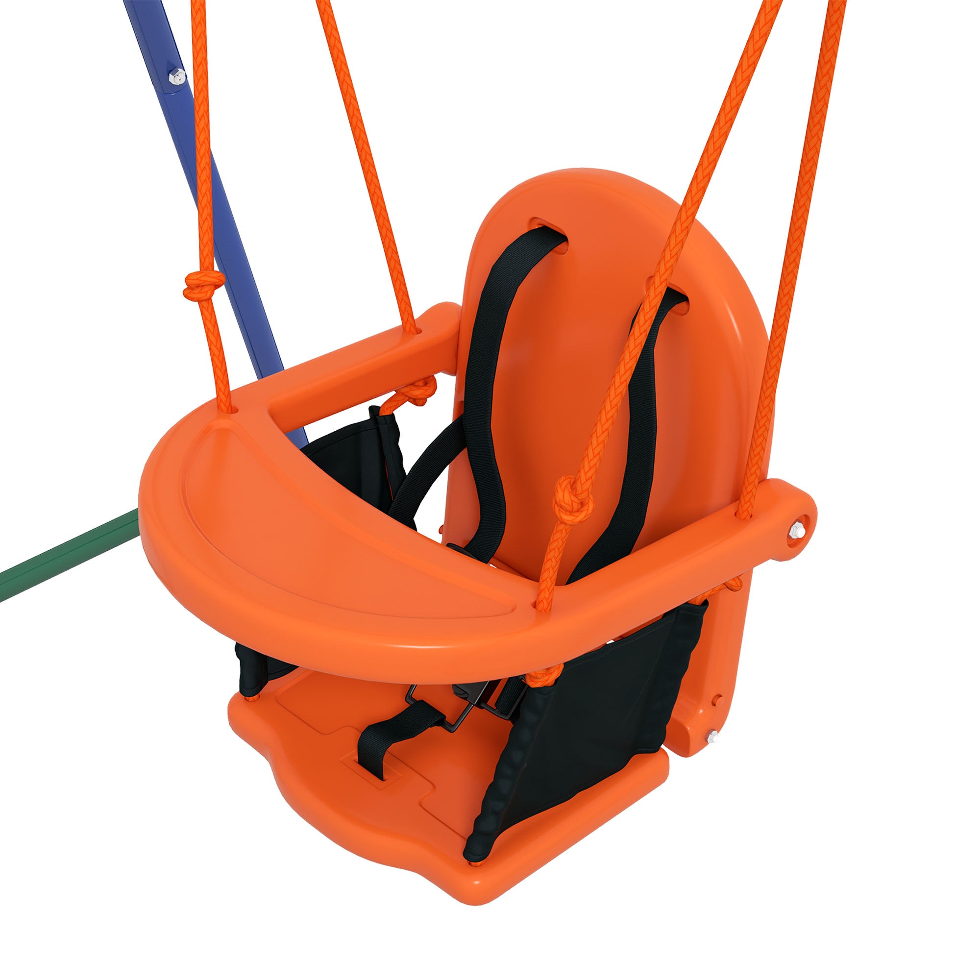 Baloiço Infantil 2 em 1 - 180x160x182 cm - Laranja