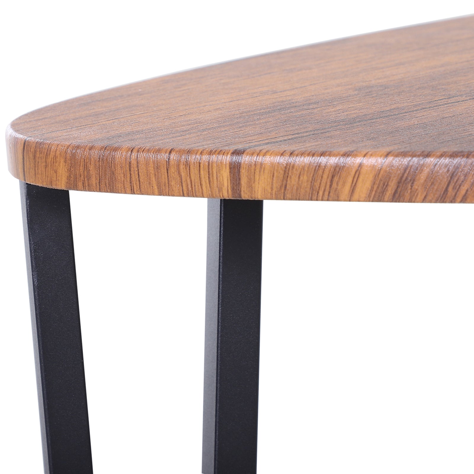 Conjunto de 3 Mesas de Café Nido Nogal Negro 56x54,2x45,4 cm