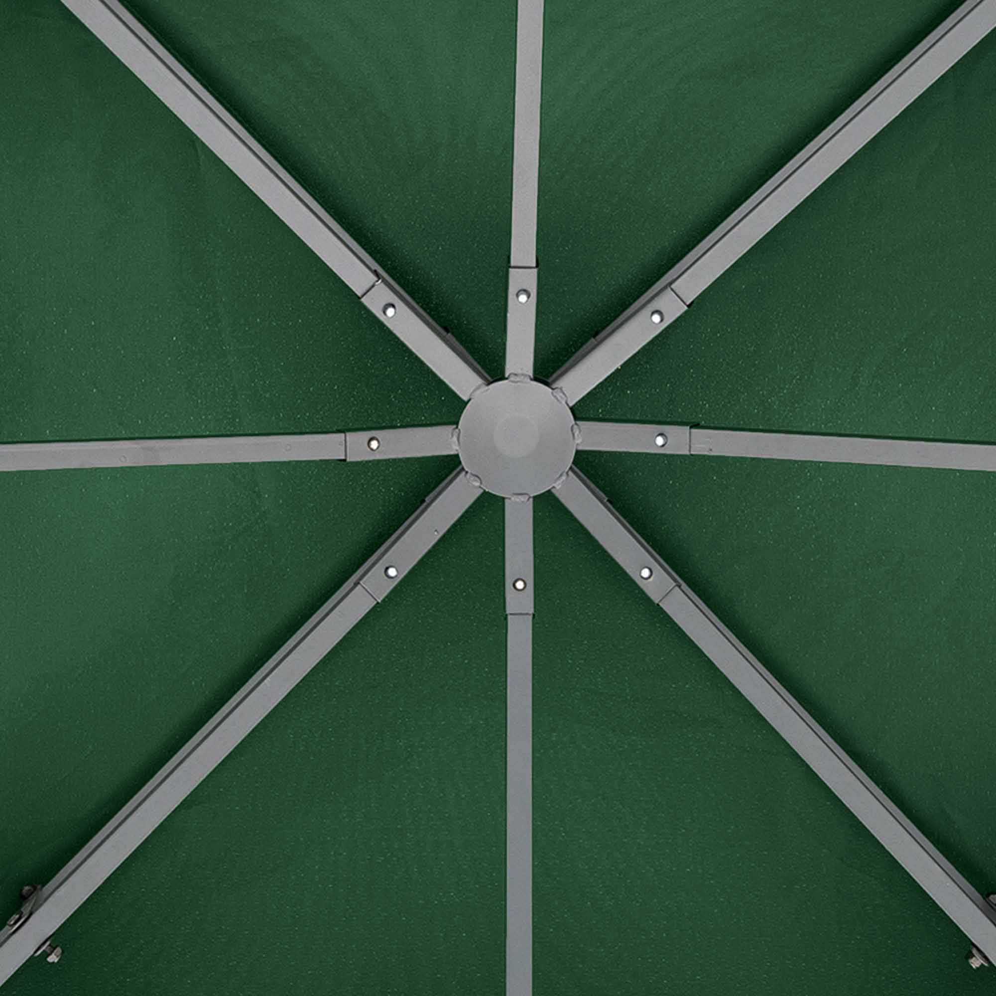 Toldo de Substituição Verde 300x300 cm para Pérgolas de Jardim