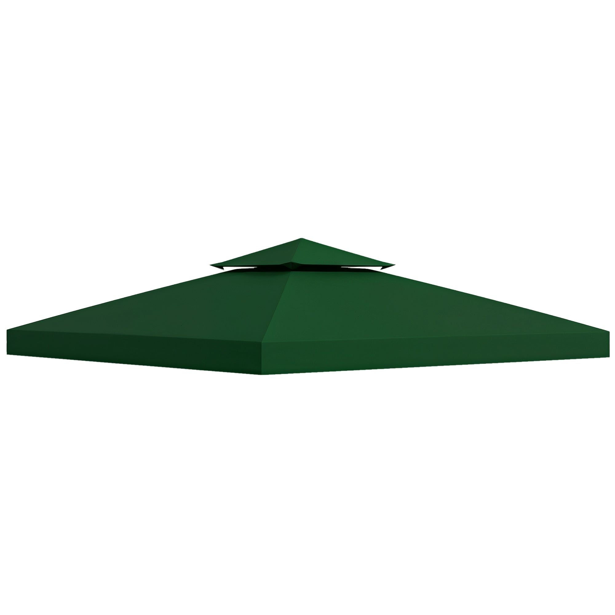 Toldo de Substituição Verde 300x300 cm para Pérgolas de Jardim