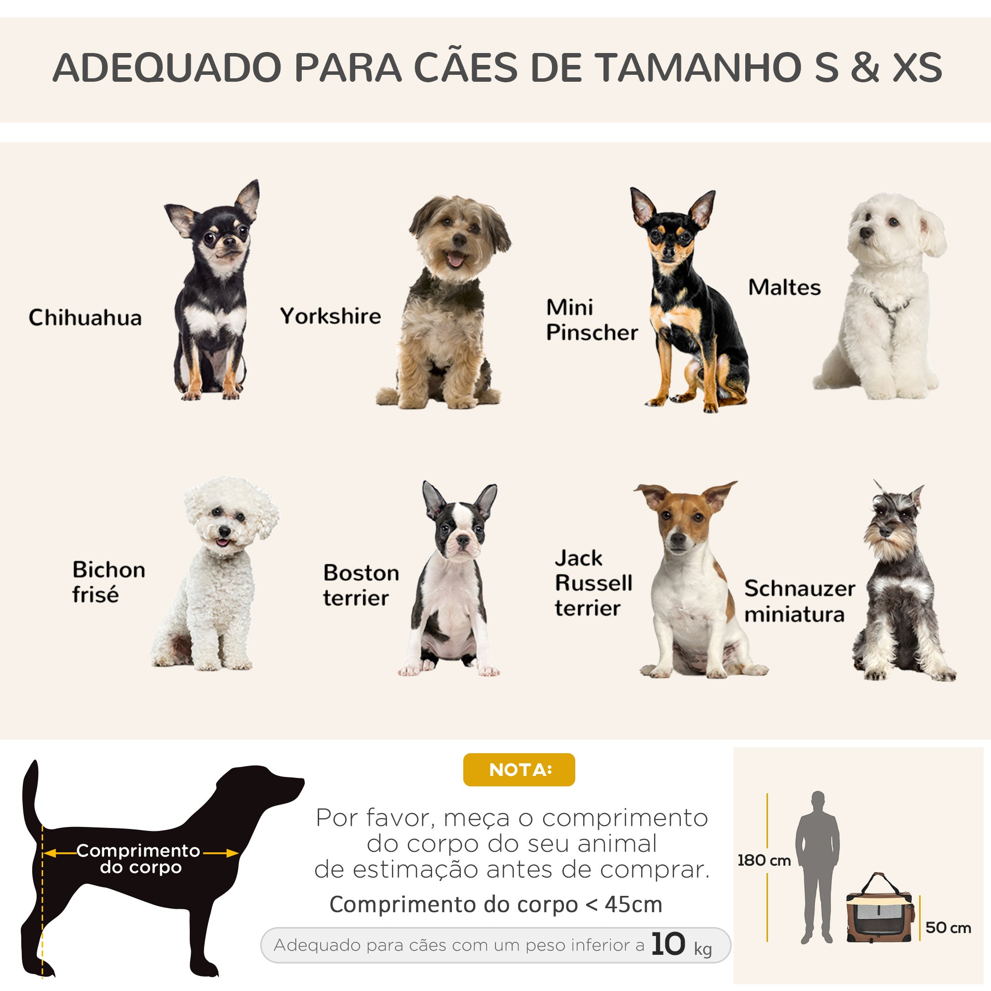 Transportadora para Animais de Estimação 70x51x50cm Marrom