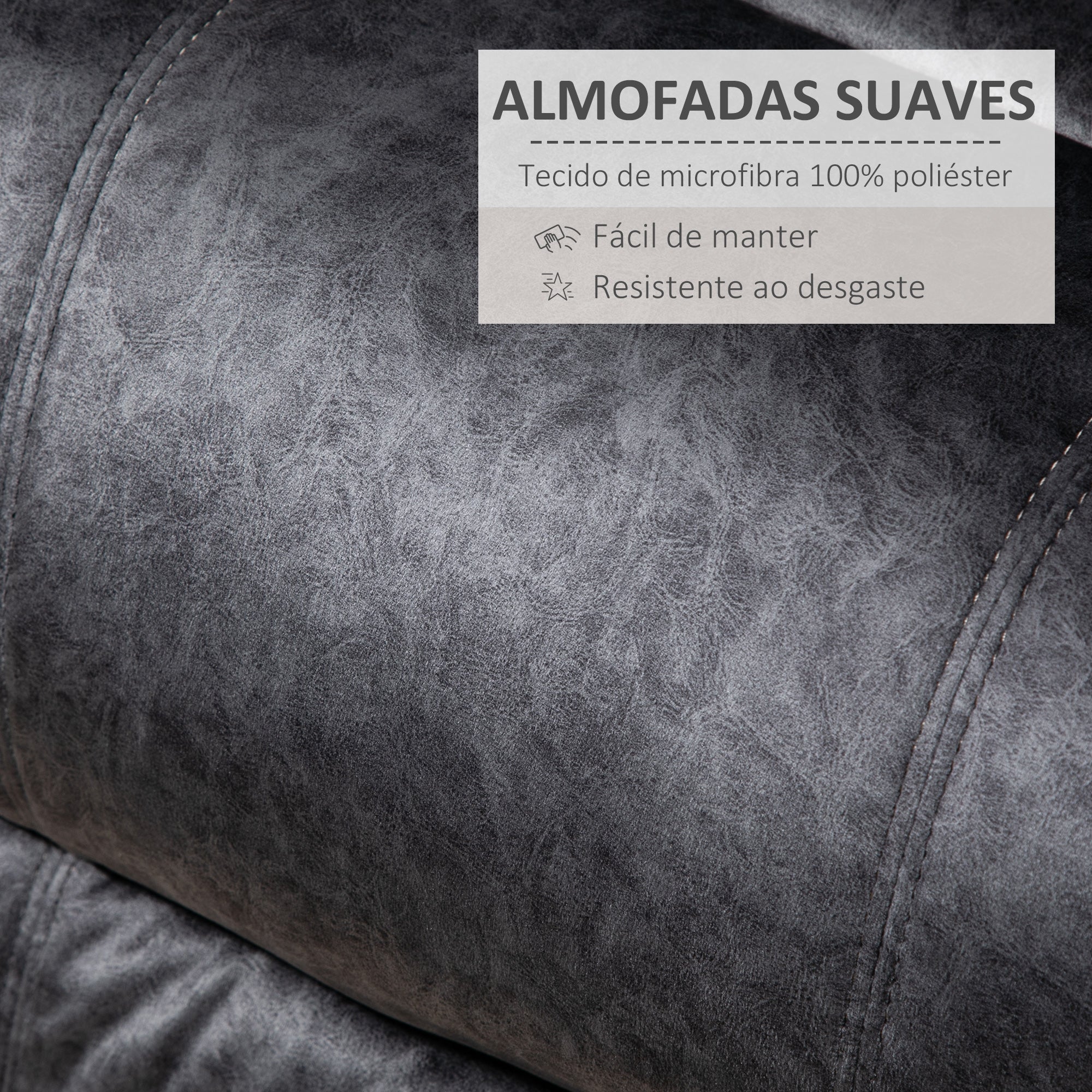 Poltrona Relax Reclinável Preto 88x91x108 cm