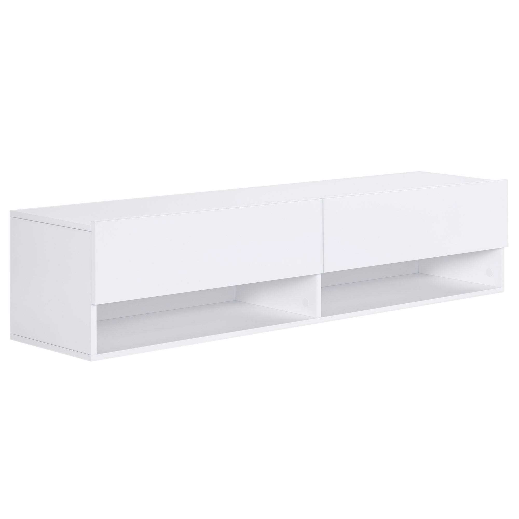 Móvel de TV Branco 140x32x31 cm - Organização e Estilo para a sua Sala de Estar