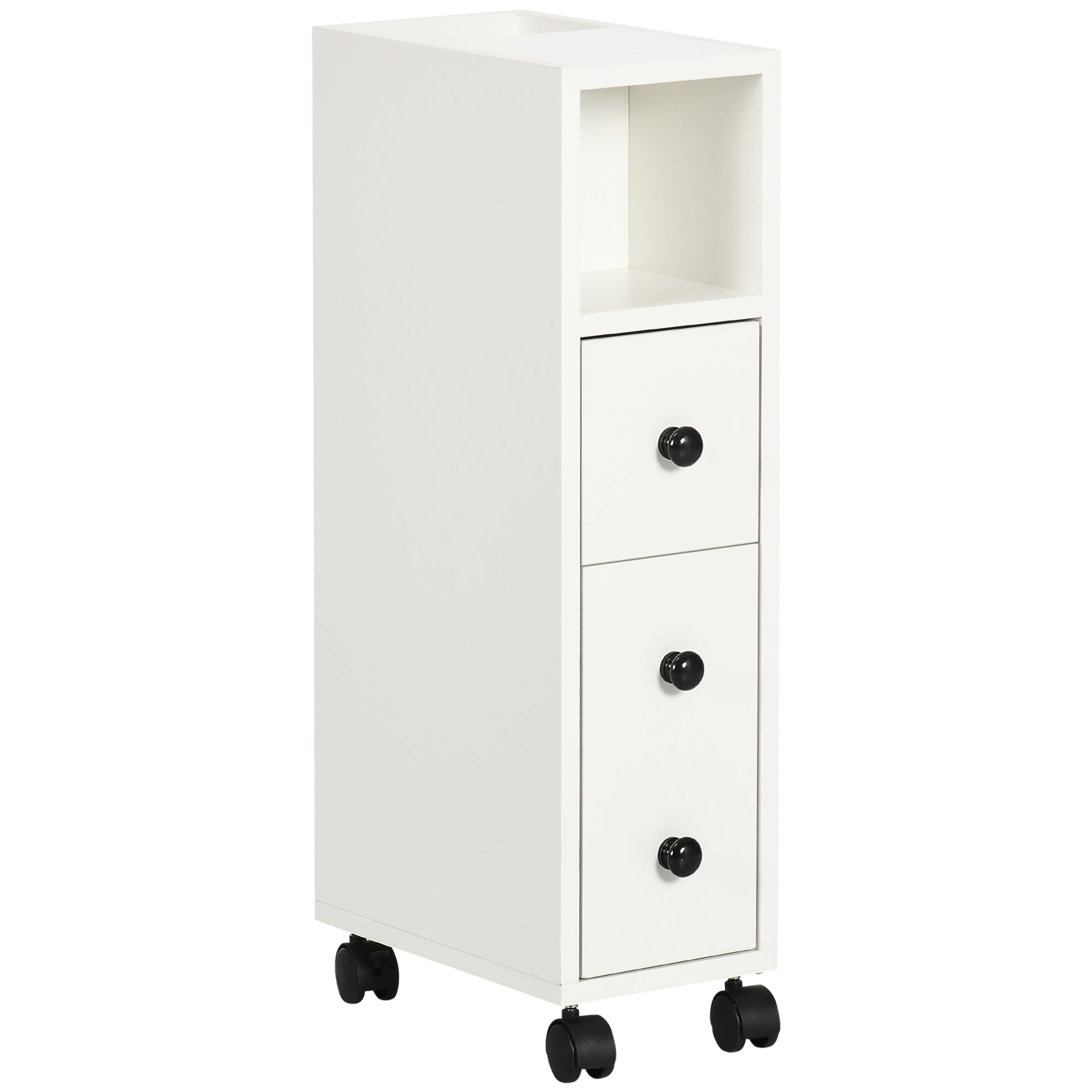 Armário Compacto para Casa de Banho 18x30x68.5cm - Branco