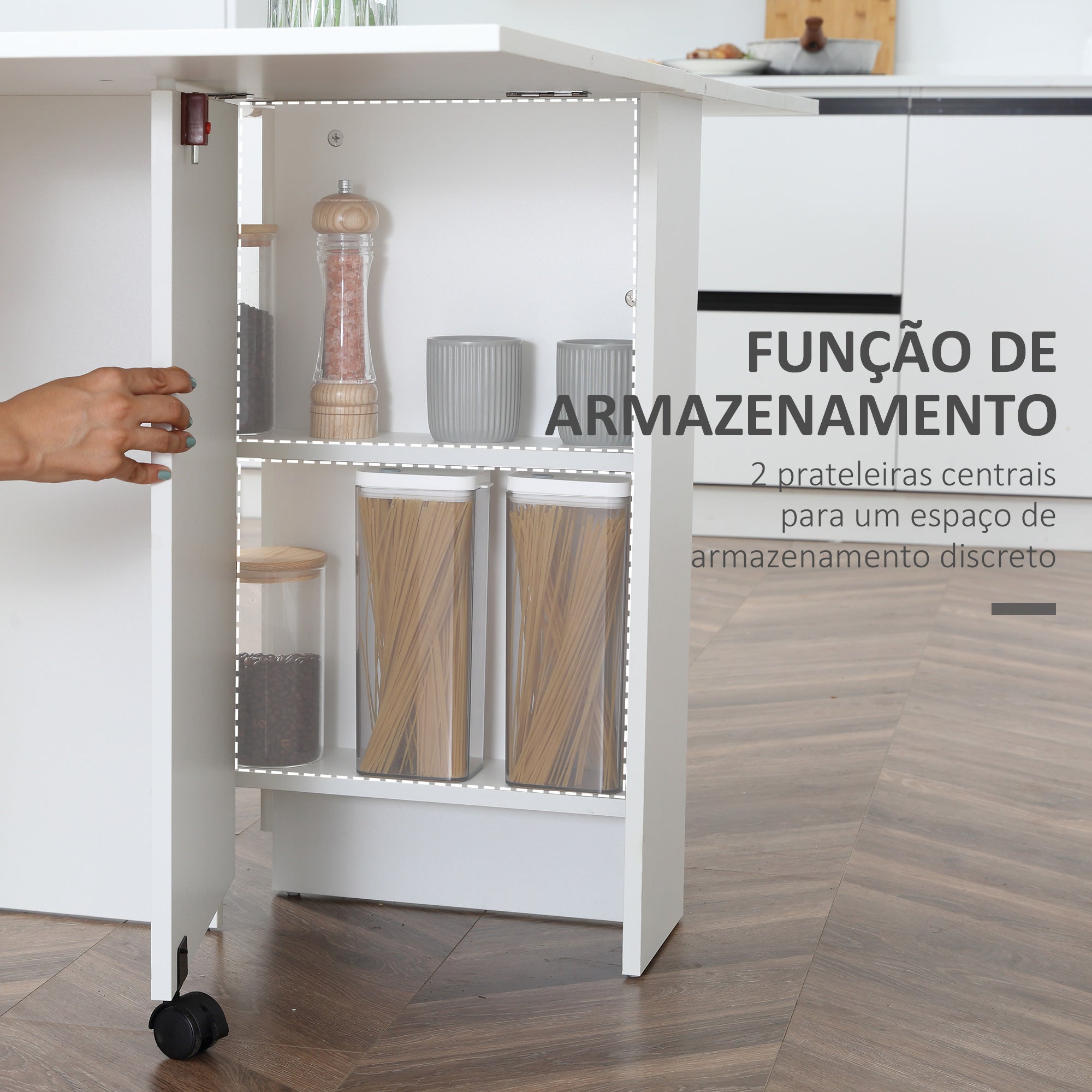 Mesa de Sala de Jantar Dobrável 75x140x74 cm Branco