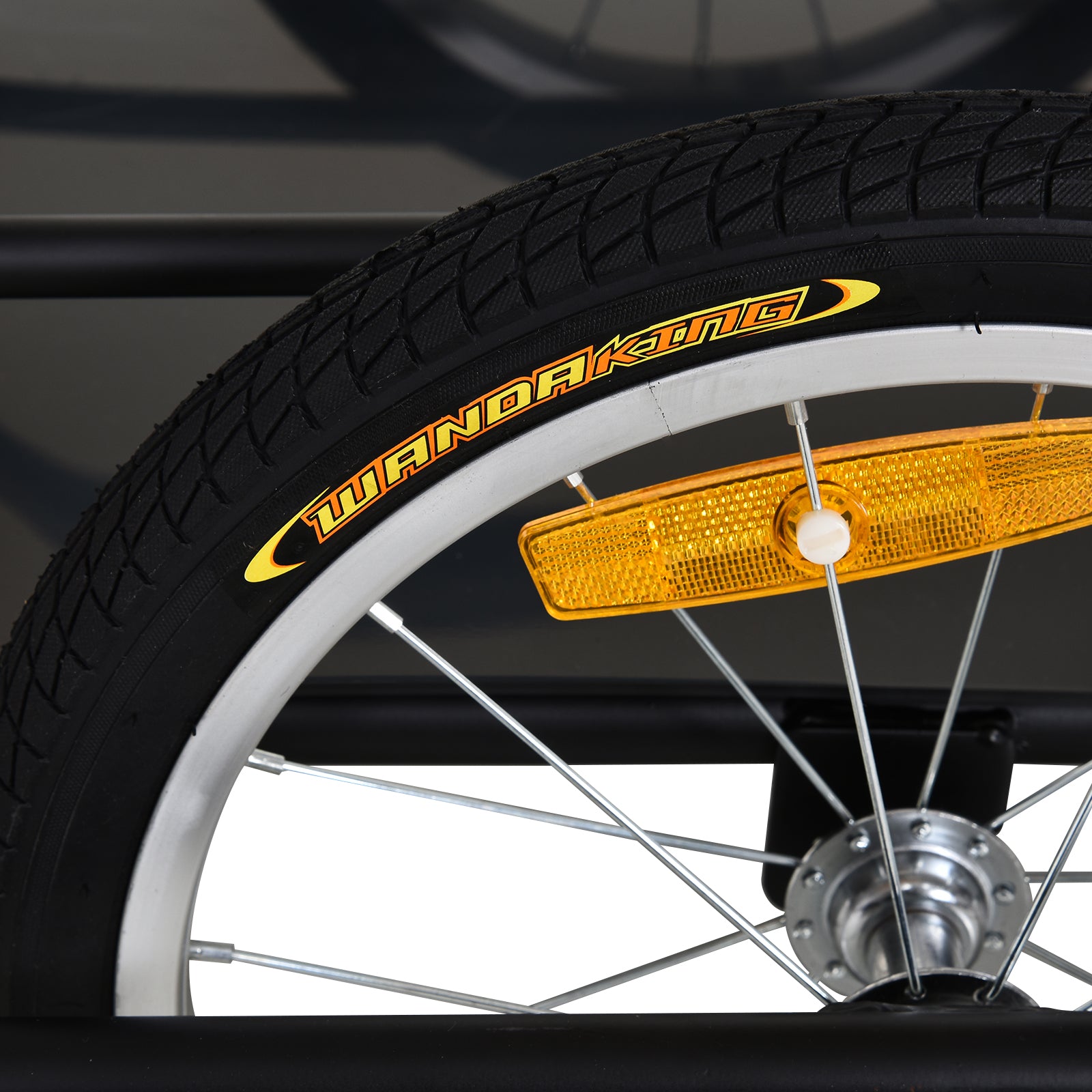 Reboque de Bicicleta para Carga 50kg Negro 139x71,5x49 cm Armação de Aço Leve