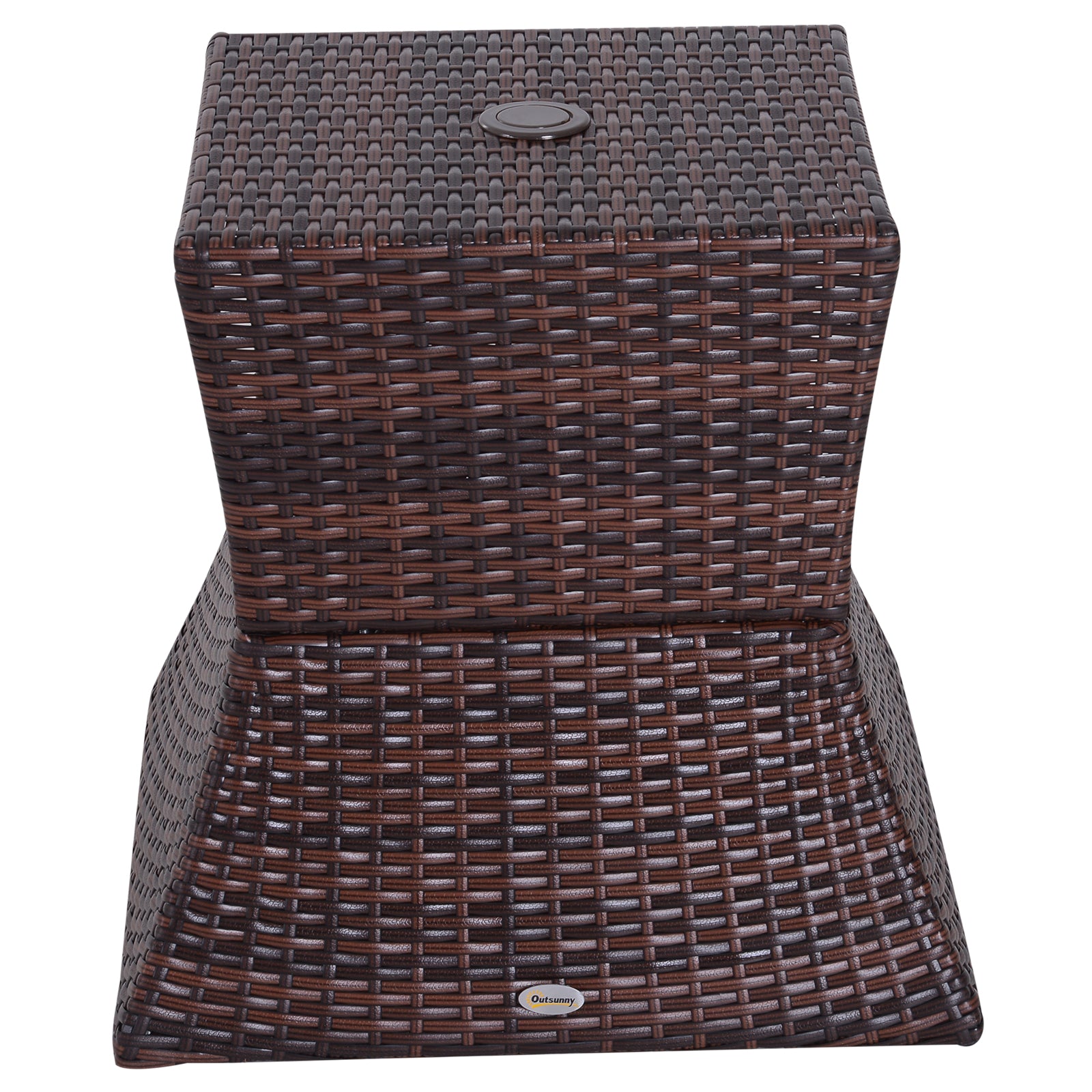 Mesa de Centro Vime Exterior 54x54x55cm - Cor Castanho