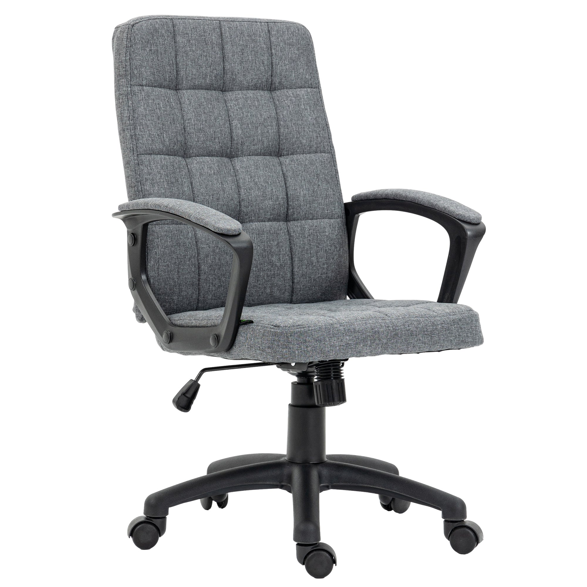 Cadeira de Escritório Giratória Cinza 59x63x96-105,5 cm