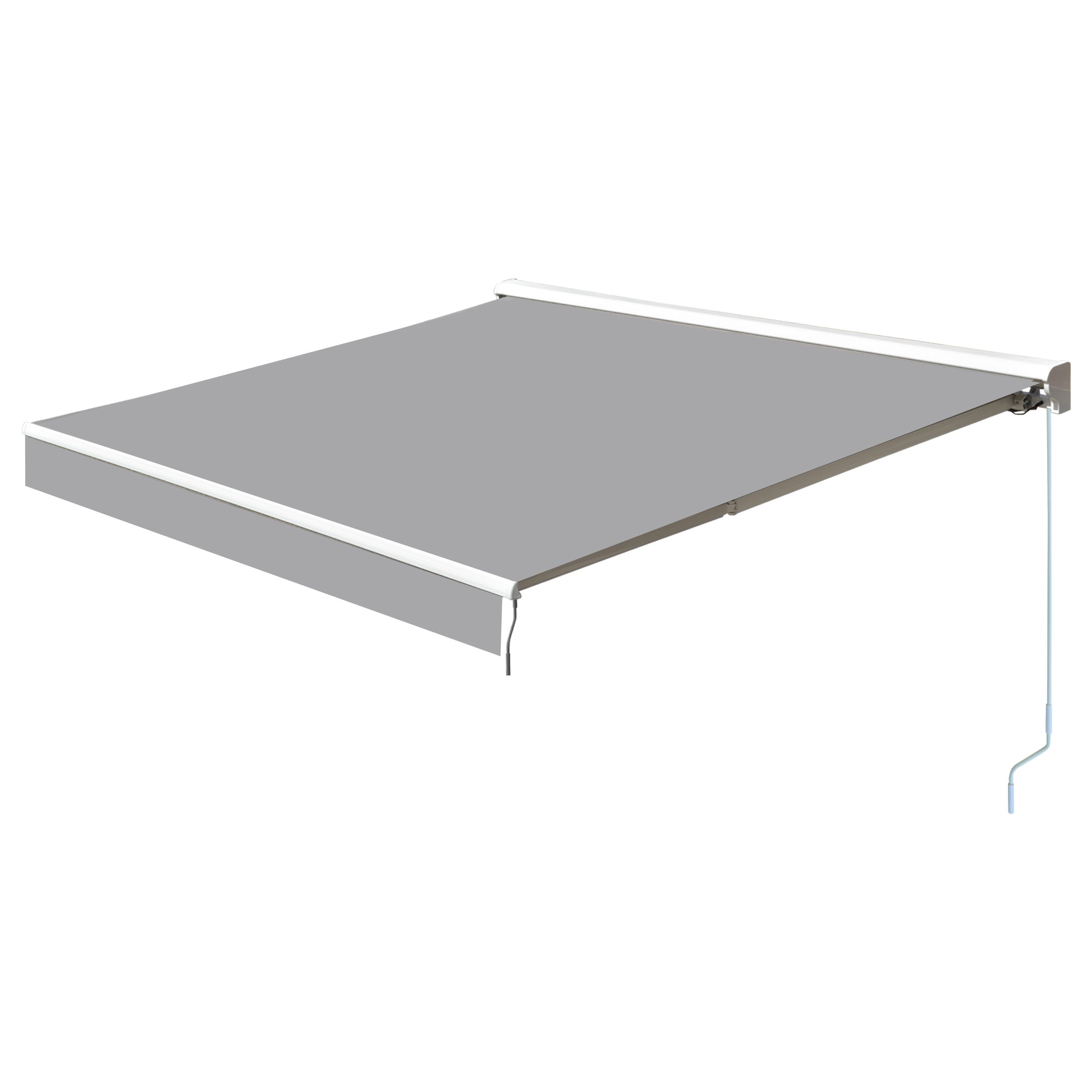 Toldo Retrátil 250x200 cm Cinzento com Luzes LED