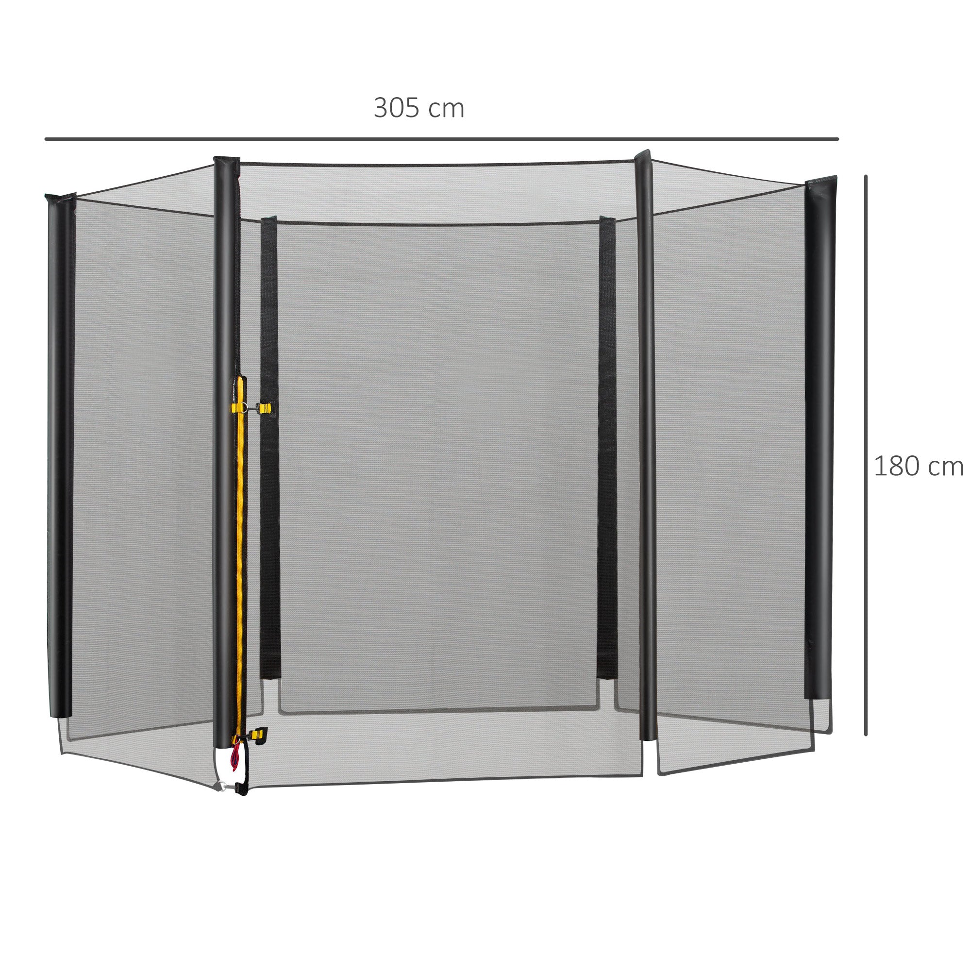 Rede de Segurança para Trampolim Ø305x180 cm - Preto
