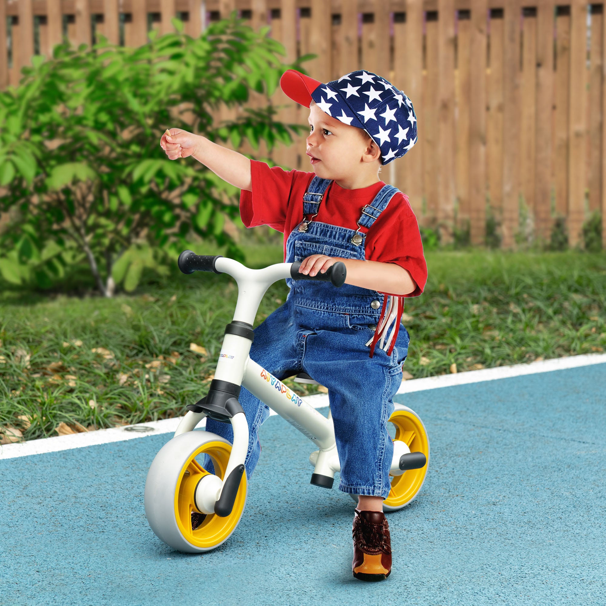 Bicicleta sem Pedais para Crianças Branca 66,5x34x47 cm