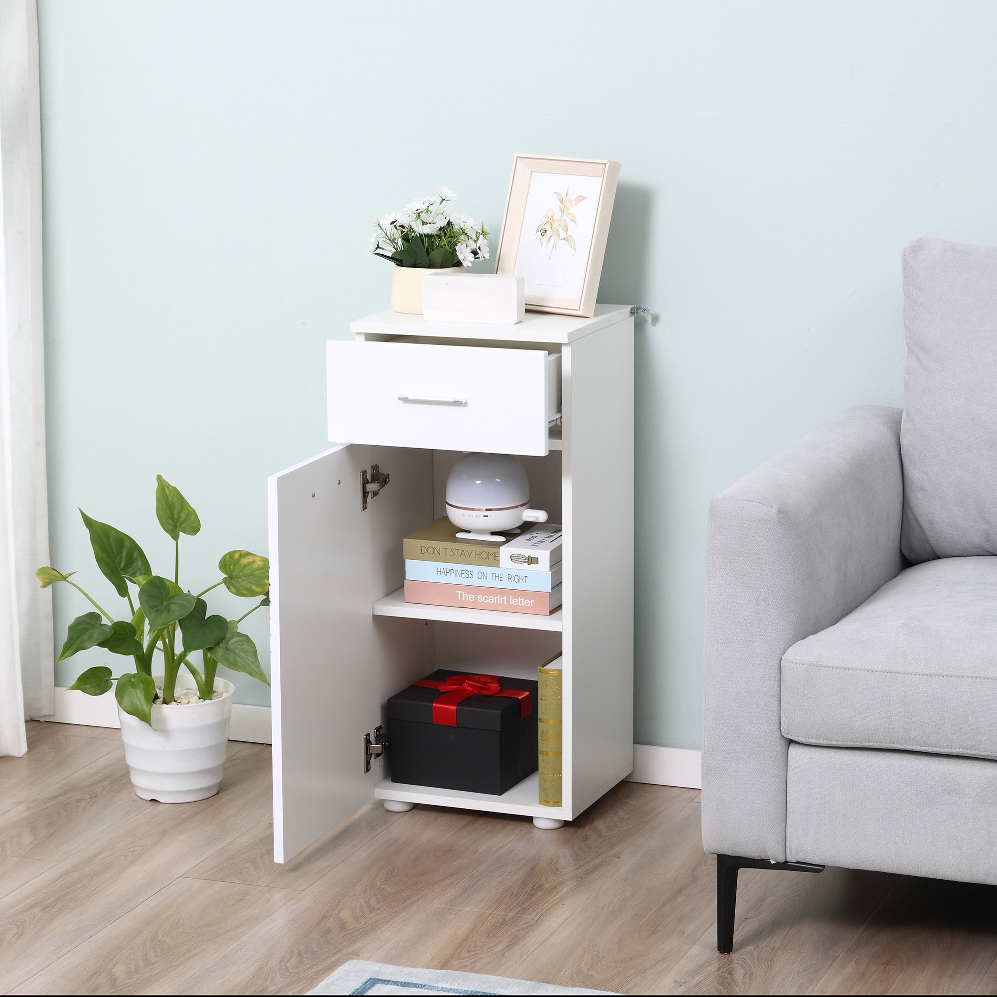 Armário Auxiliar Casa de Banho Branco 35x30x77,5 cm - Organização e Elegância
