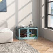 Caixa de Armazenamento Empilhável Azul 60x42x34 cm