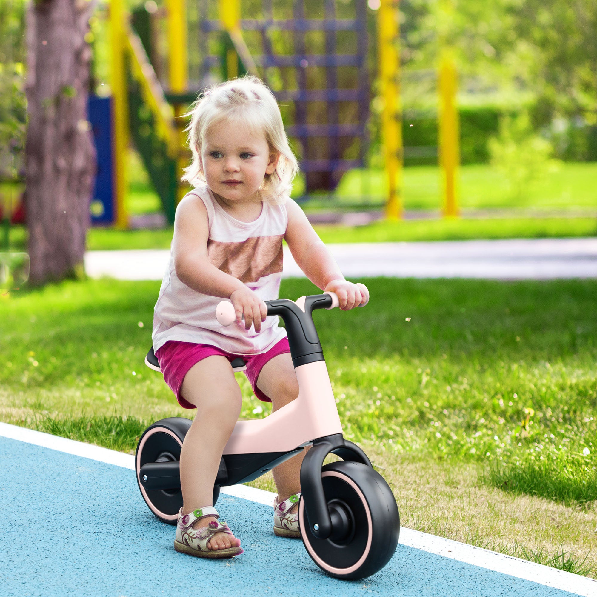 Bicicleta Infantil sem Pedais Rosa 66,5x34x46,5 cm