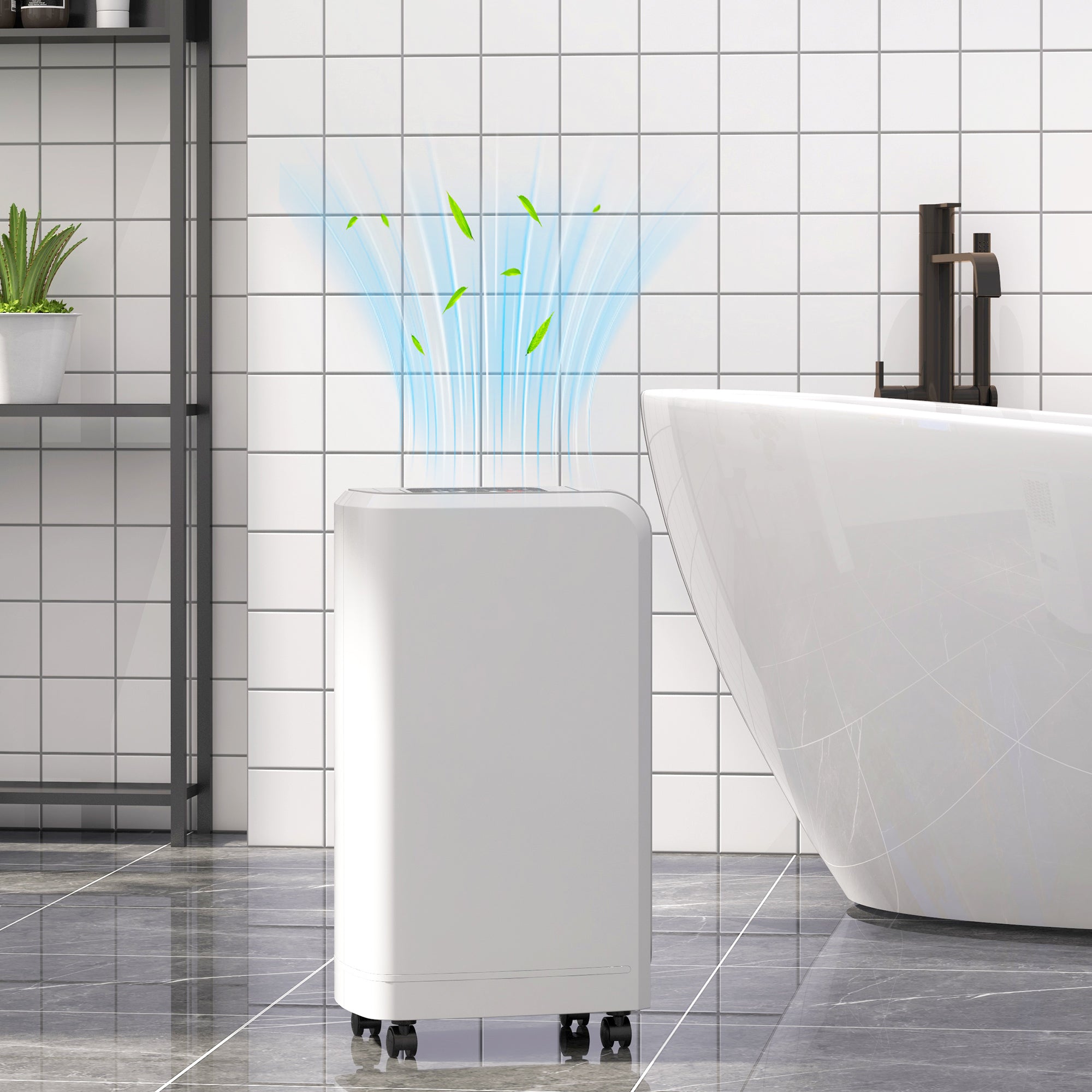 Desumidificador Elétrico – 28x18x50,6 cm – Branco – ABS