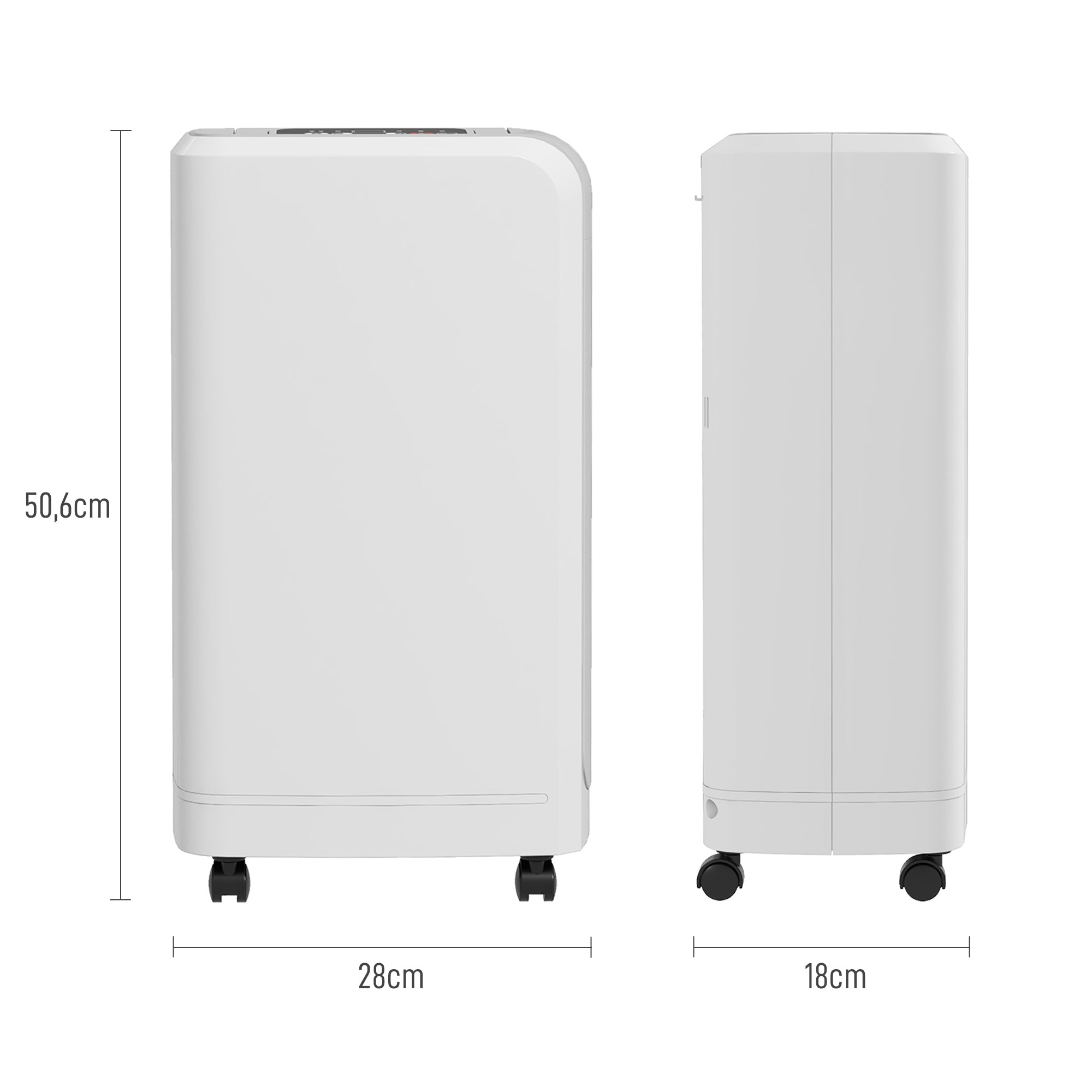 Desumidificador Elétrico – 28x18x50,6 cm – Branco – ABS