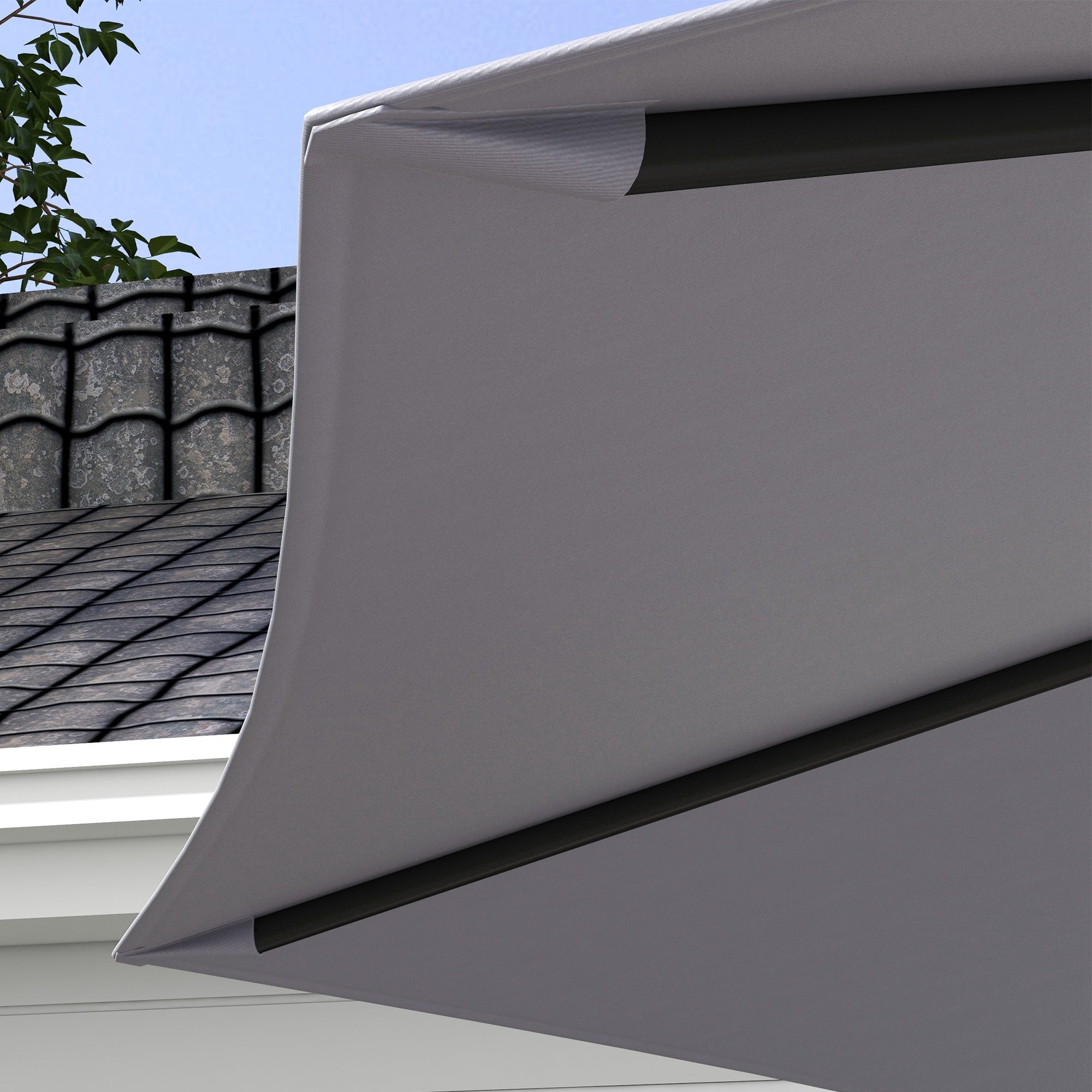 Toldo de Substituição para Chapéu de Sol Ø295cm Cinza