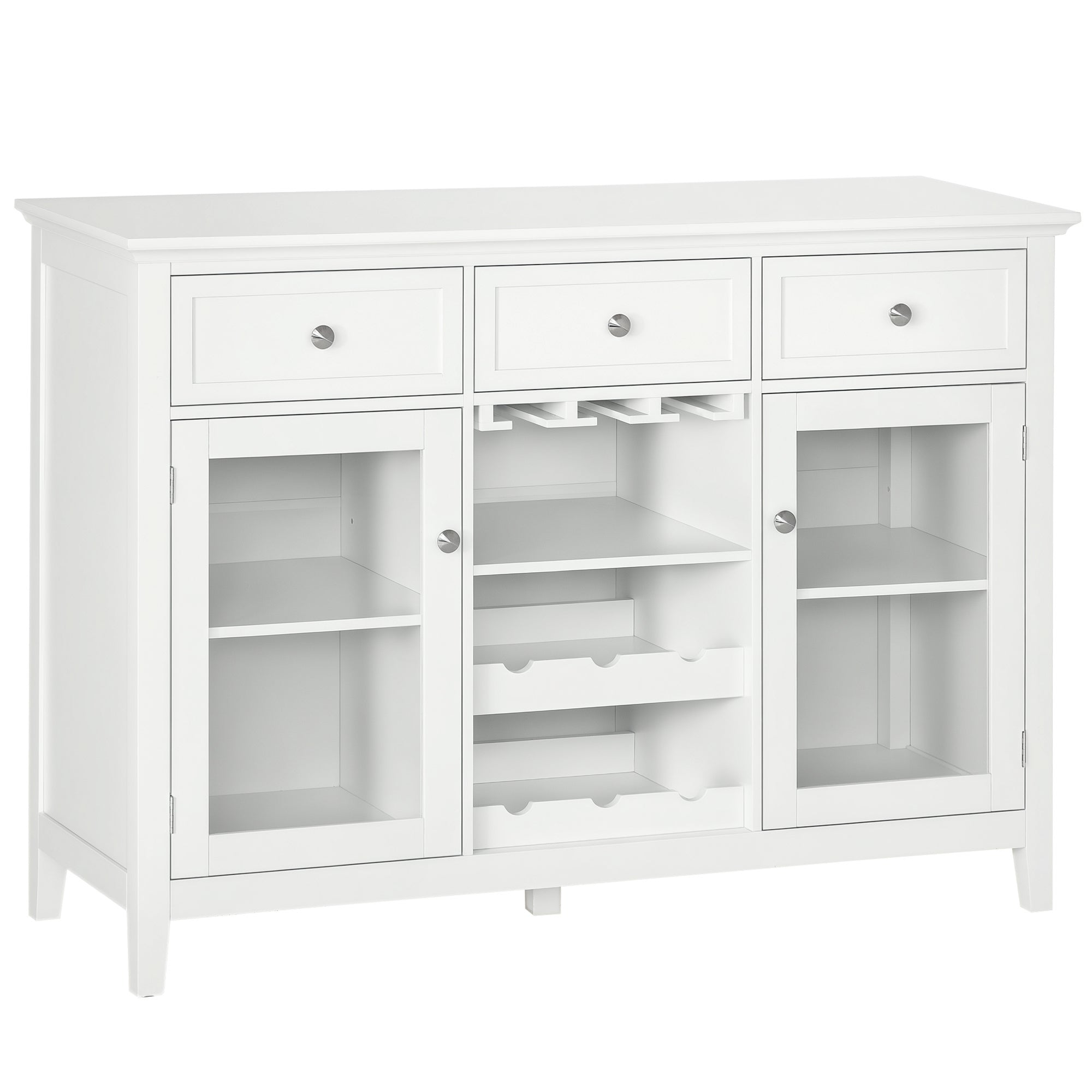 Aparador de Cozinha 120x40x87cm Branco