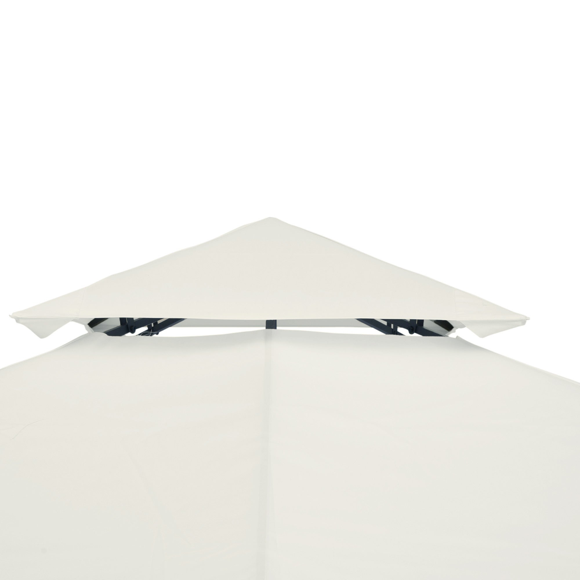 Toldo de Substituição 300x300 cm Cor Creme Branco para Pérgolas de Jardim