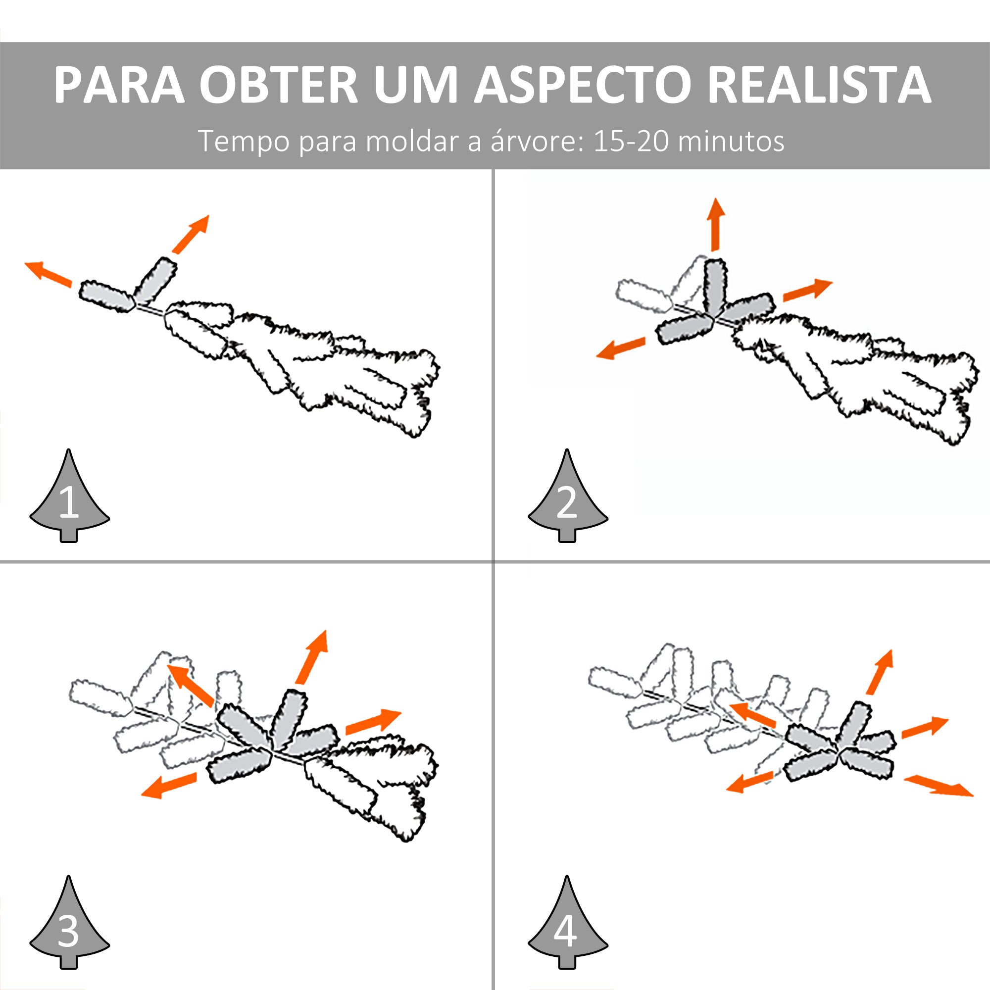 Árvore de Natal Artificial – 210cm – Verde – Metal e PET