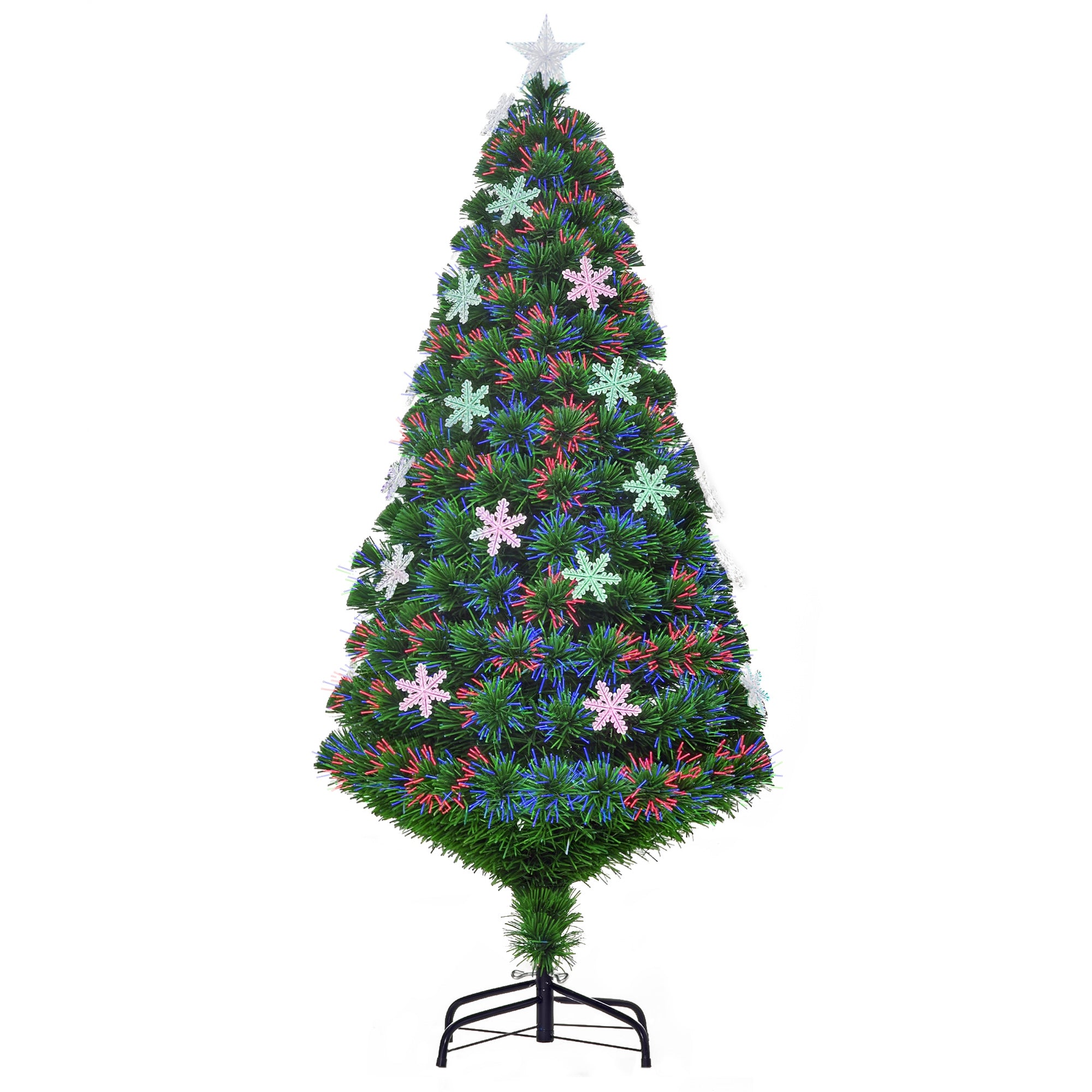 Árvore de Natal Artificial 150 cm Verde com 180 Ramos e Luzes LED