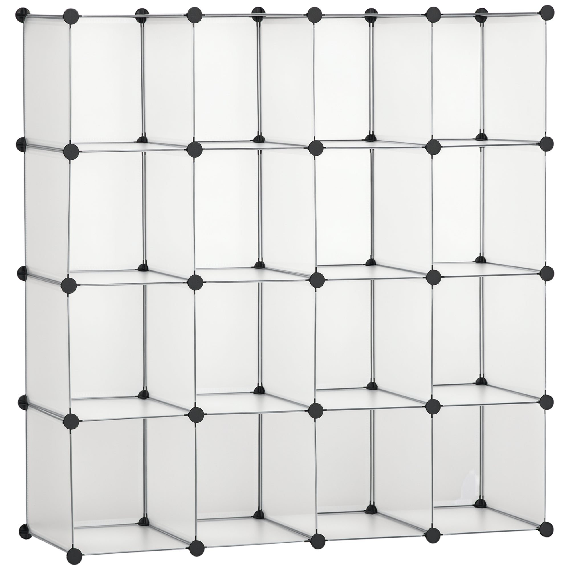 Armário Modular Organizador de Sapatos Transparente 125x32x125 cm