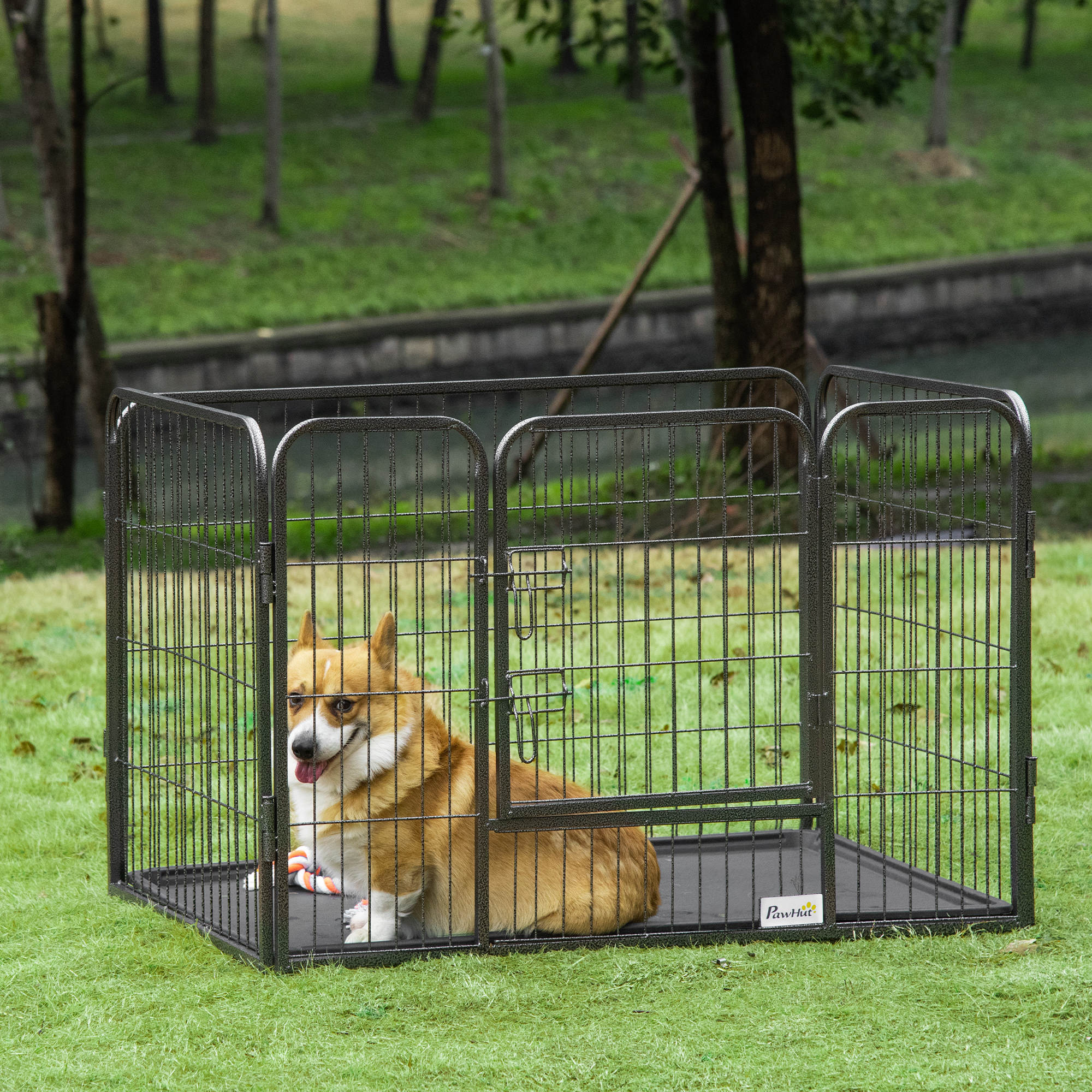 Parque de Diversão para Animais em Cinzento 109x74x71cm