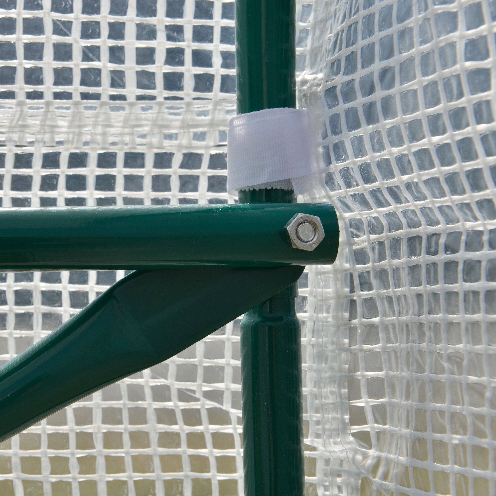 Estufa Tipo Túnel de Jardim Branca 600x300x200cm para Cultivo de Plantas