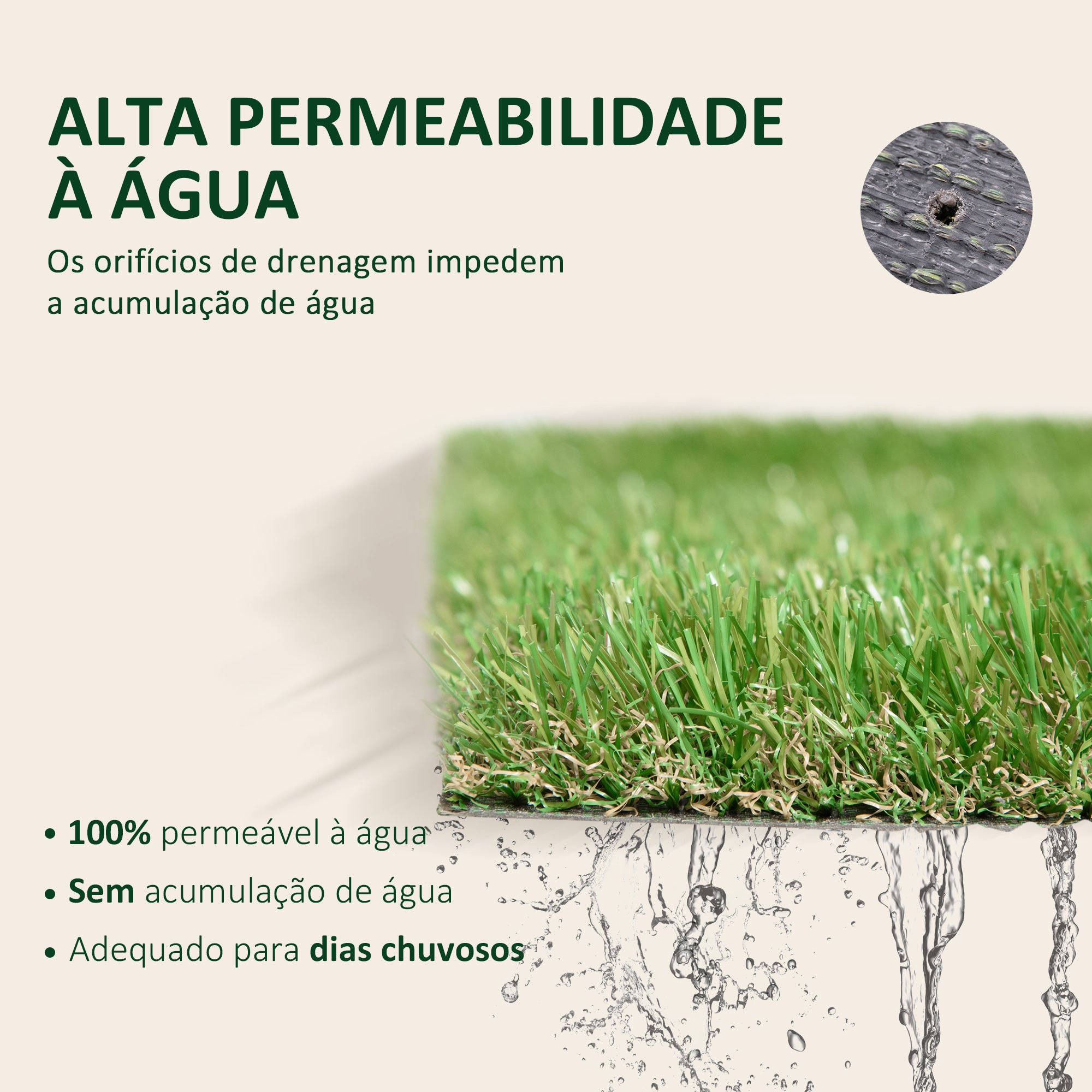 Relva Artificial 300x100x2,5 cm Verde - Realista e Durável