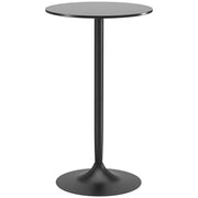 Mesa de Bar Redonda Moderna Ø60x102 cm - Cor Preto