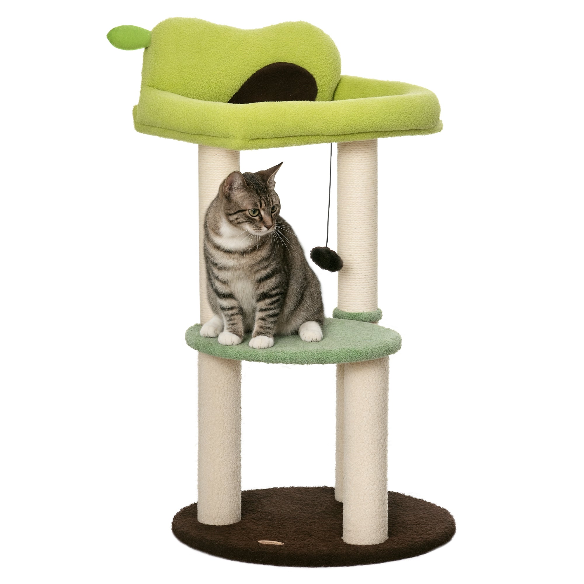 Arranhador para Gatos Altura 83cm Cor Verde