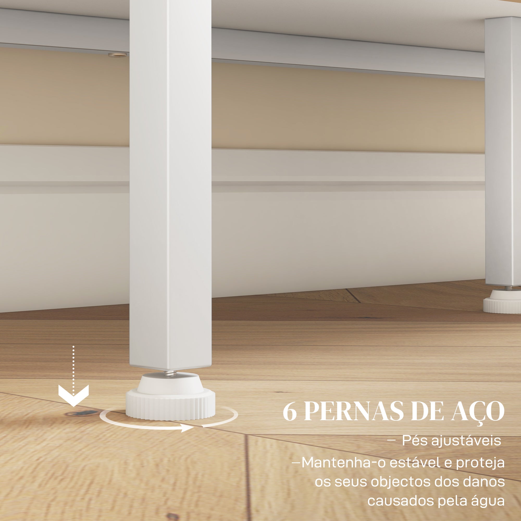 Aparador Moderno com Porta de Malha 120x37x81,5 cm - Branco