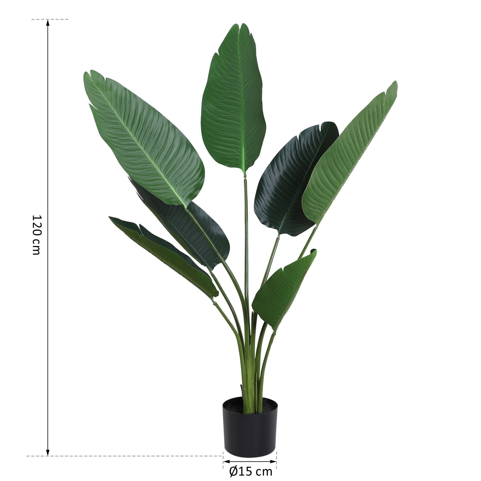 Planta Artificial Palmeira Ø15x120cm Cor Verde