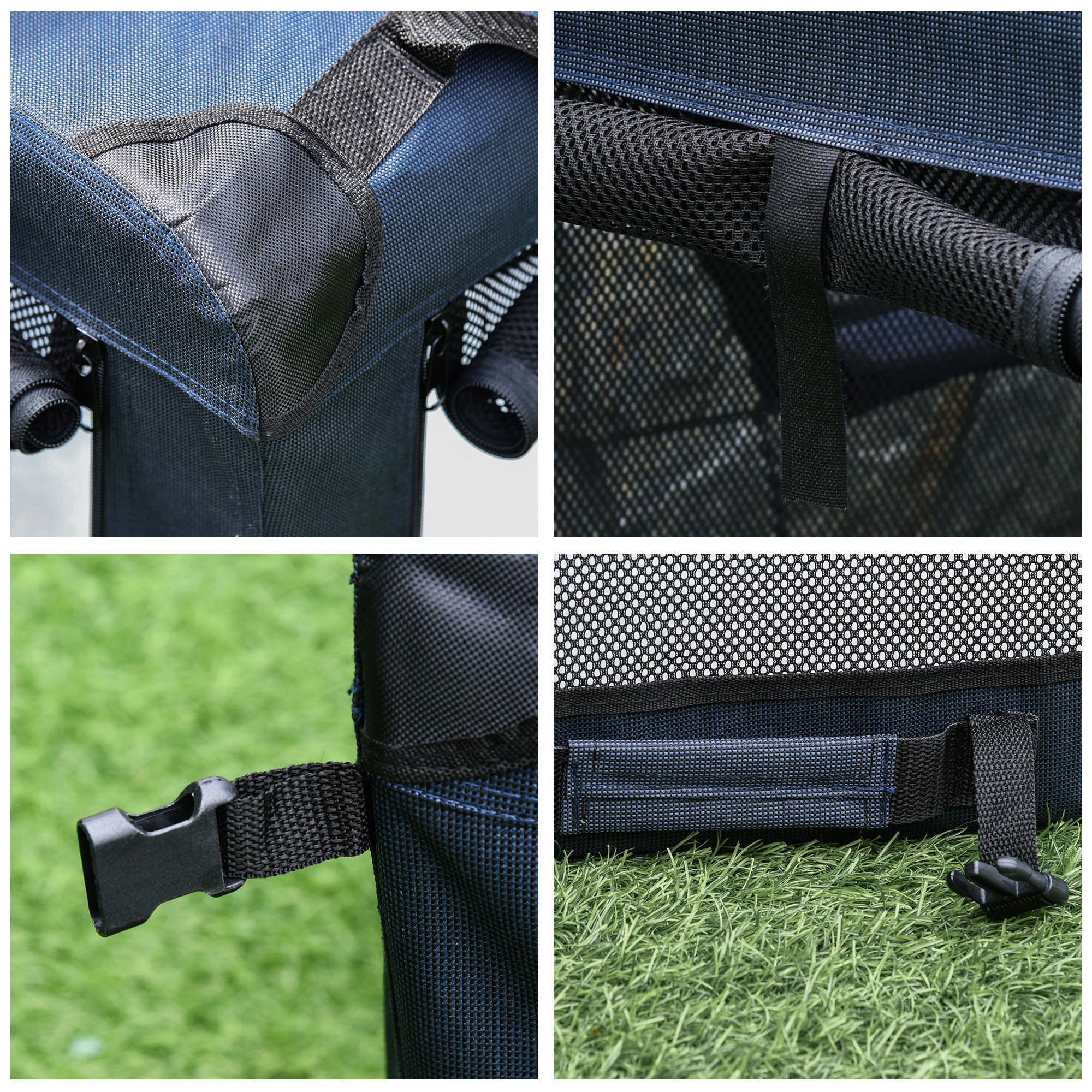 Transportadora Portátil para Animais de Estimação - 60x41.5x41cm - Azul Marrinho