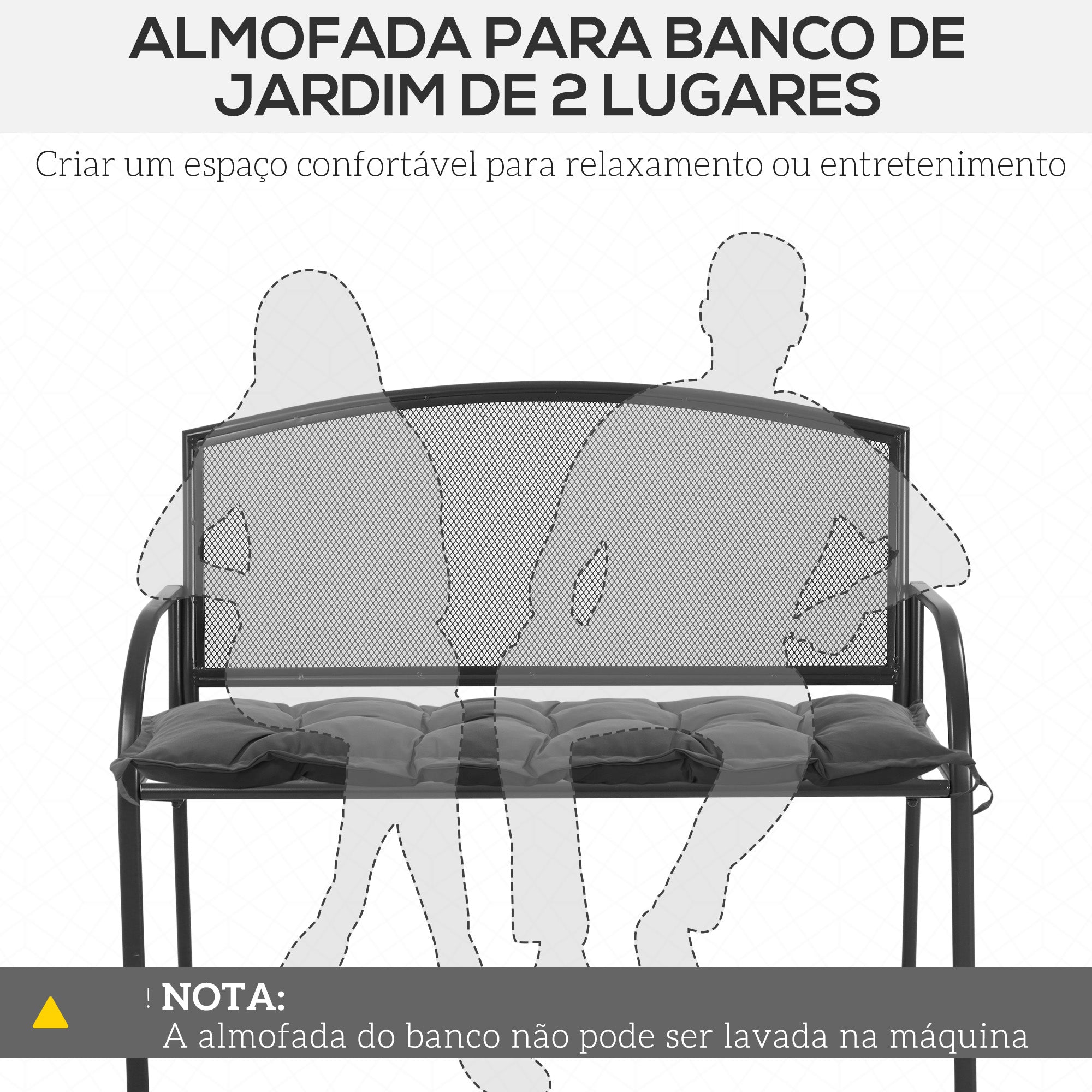 Almofada Acolchoada 100x40x10 cm Cinza Escuro