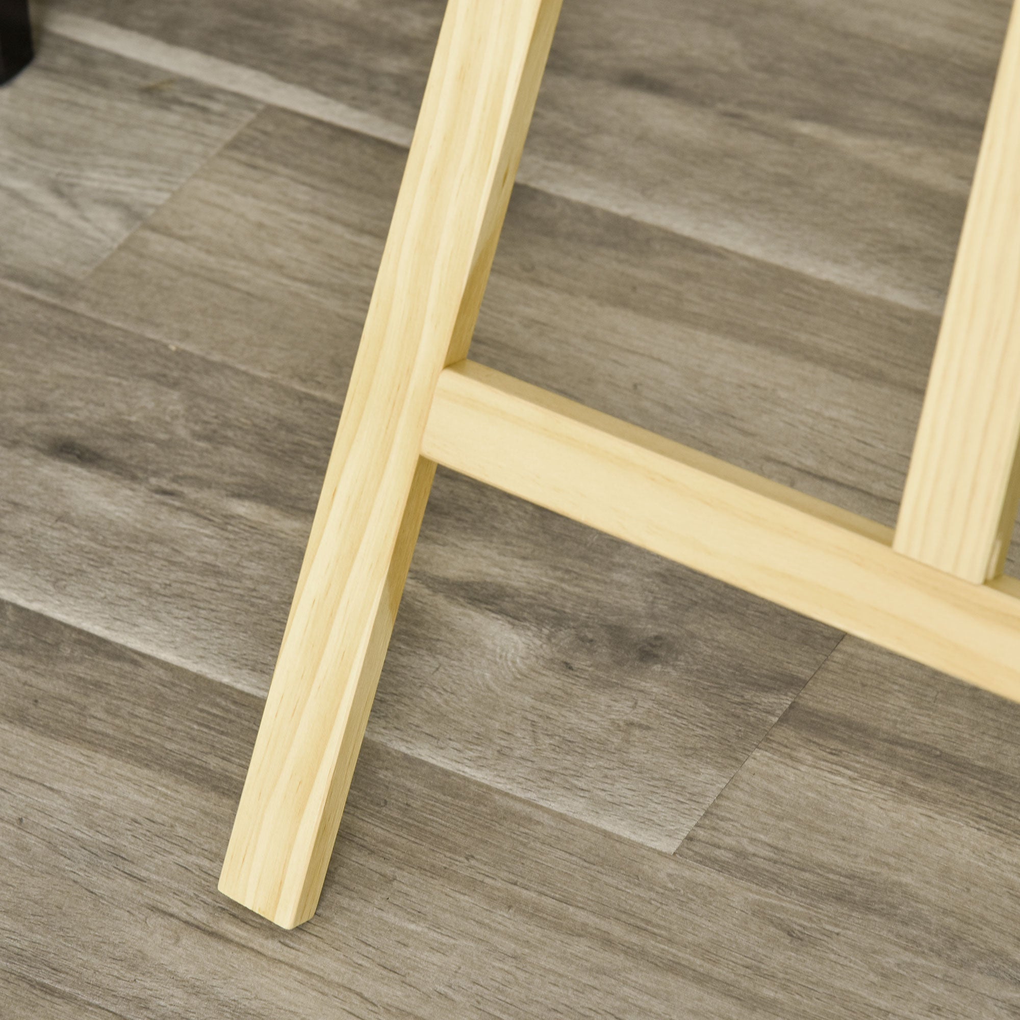 Cavalete de Pintura – 51.5x71.5x134.5 cm – Cor de Madeira Natural – Madeira