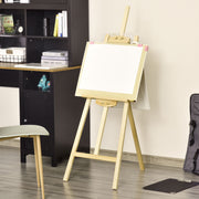 Cavalete de Pintura – 51.5x71.5x134.5 cm – Cor de Madeira Natural – Madeira