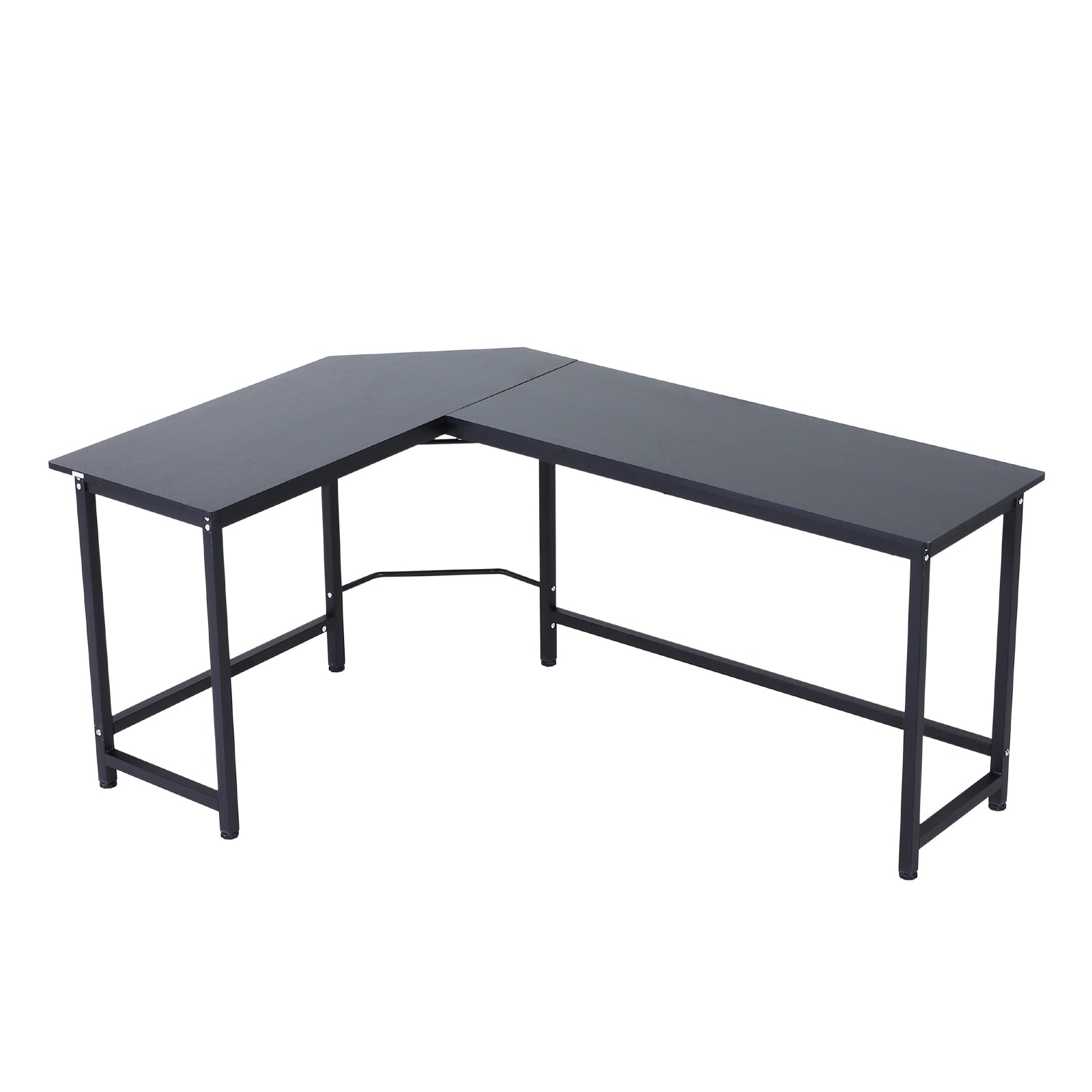 Secretária de Canto em Forma de L 168x120x75cm - Preto