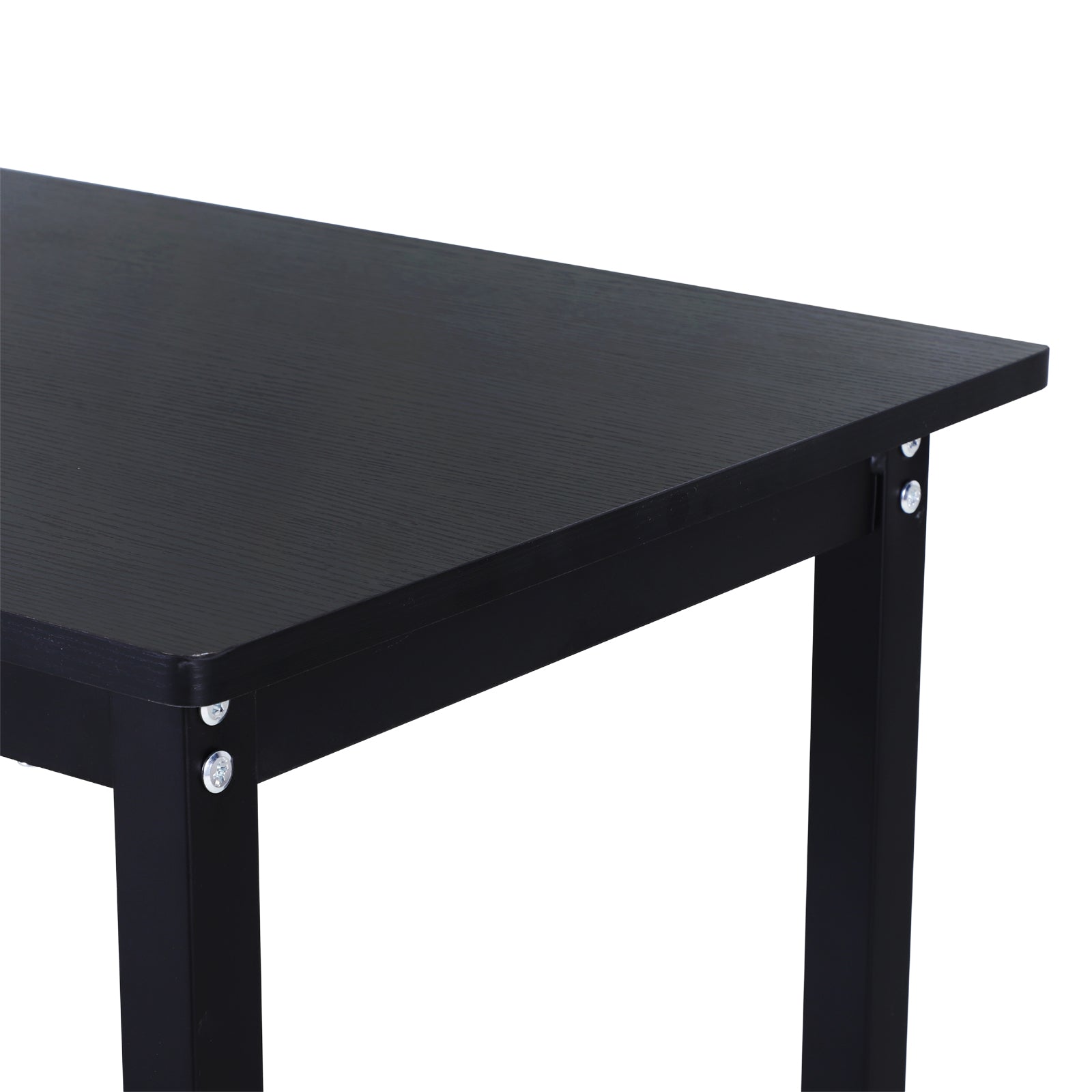 Secretária de Canto em Forma de L 168x120x75cm - Preto