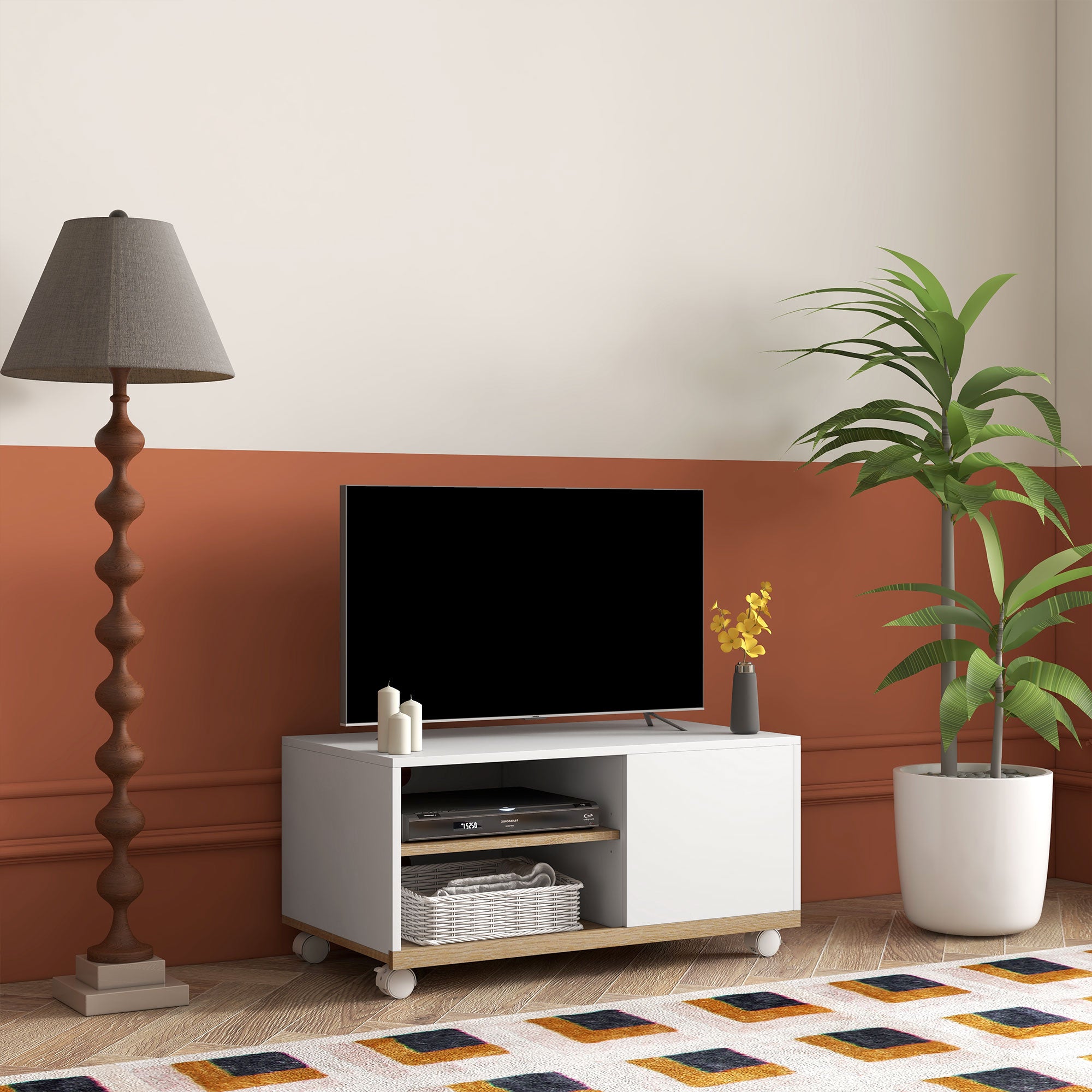 Móvel de TV Moderno 80x45x39,5 cm - Cor Natural