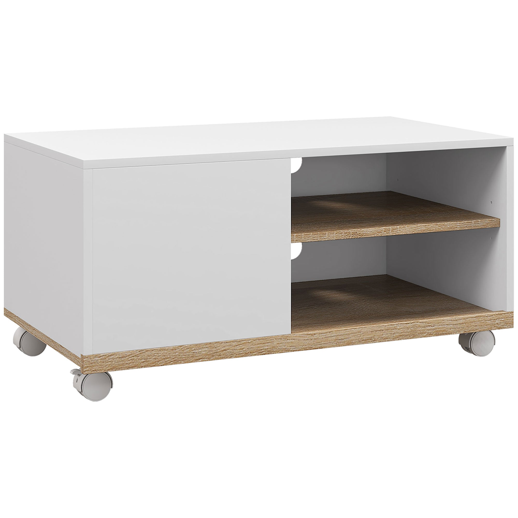 Móvel de TV Moderno 80x45x39,5 cm - Cor Natural