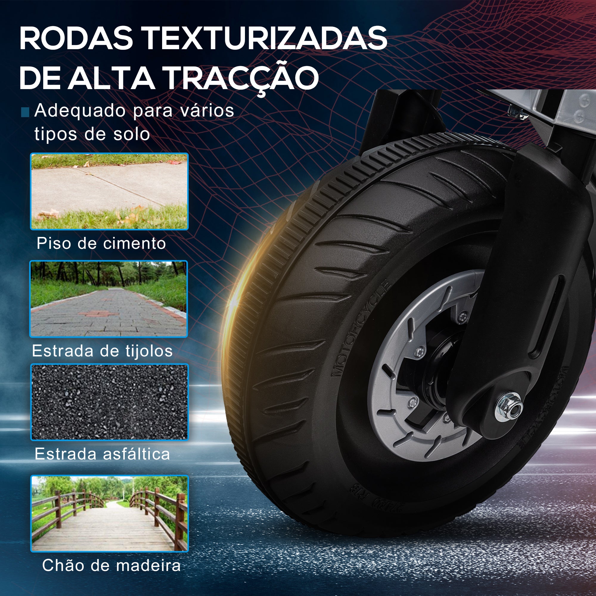 Mota Elétrica Infantil 86x44x58 cm Branca - Aventura e Diversão para Crianças