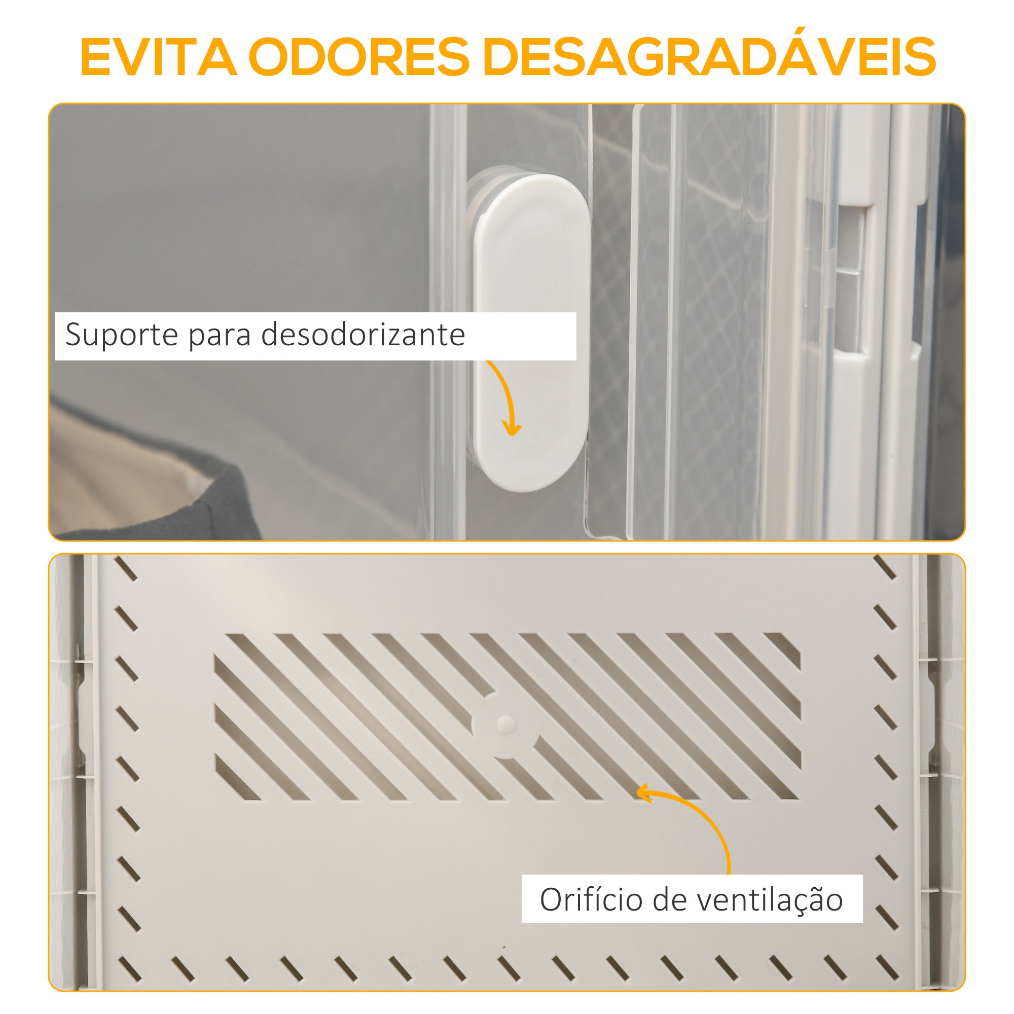 Armário Modular de Plástico Transparente 28x36x21cm - Organizador de Sapatos